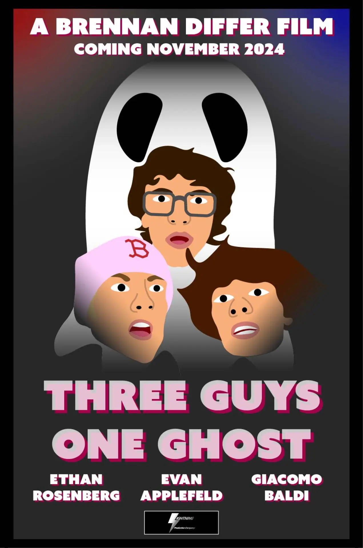 Постер к фильму "Three Guys, One Ghost"