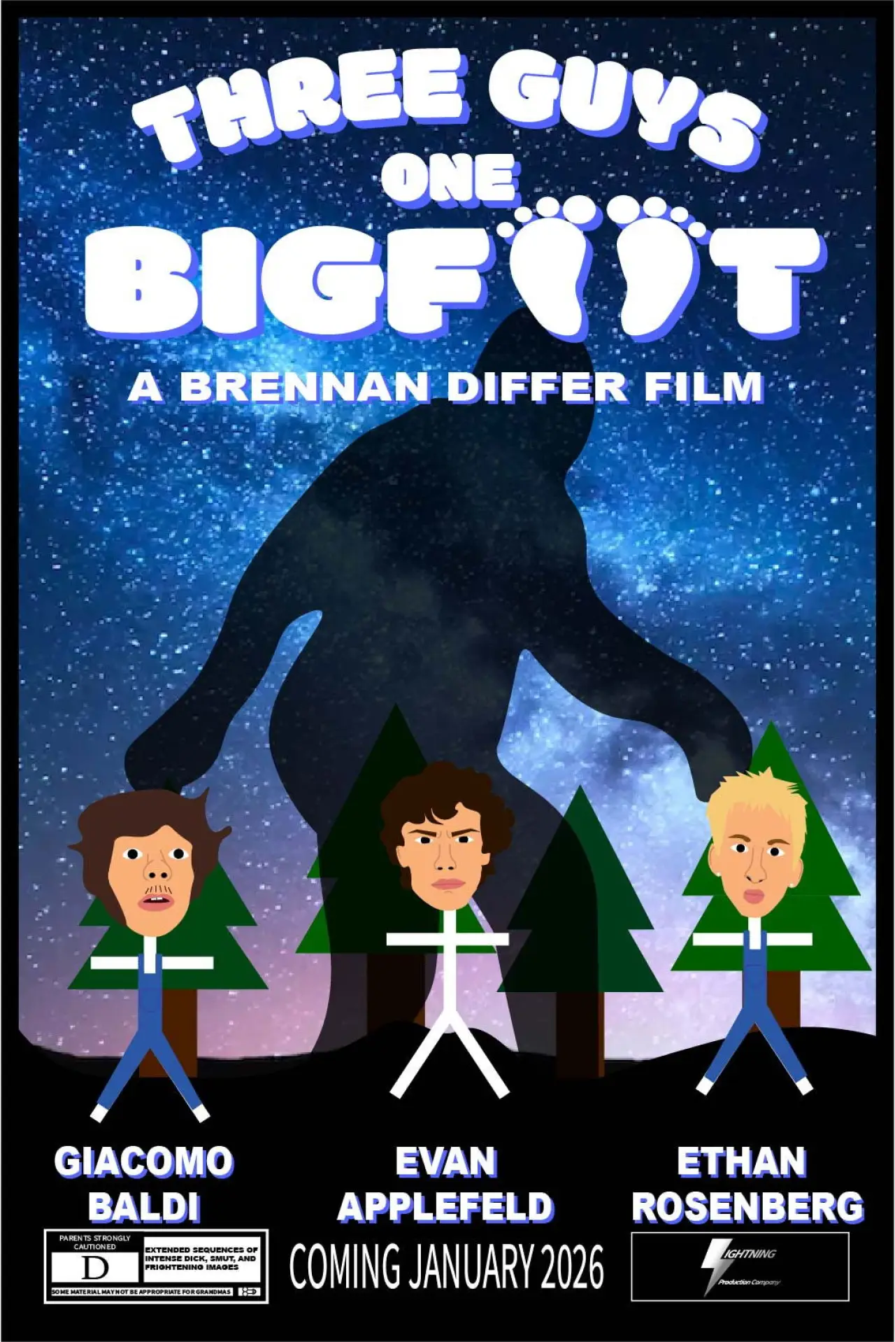 Постер к фильму "Three Guys, One Bigfoot"