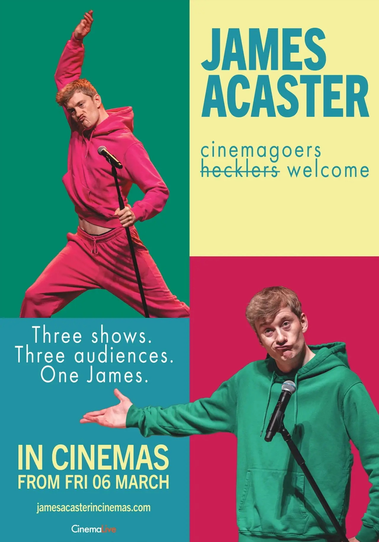 Постер к фильму "James Acaster: Cinemagoers Welcome"