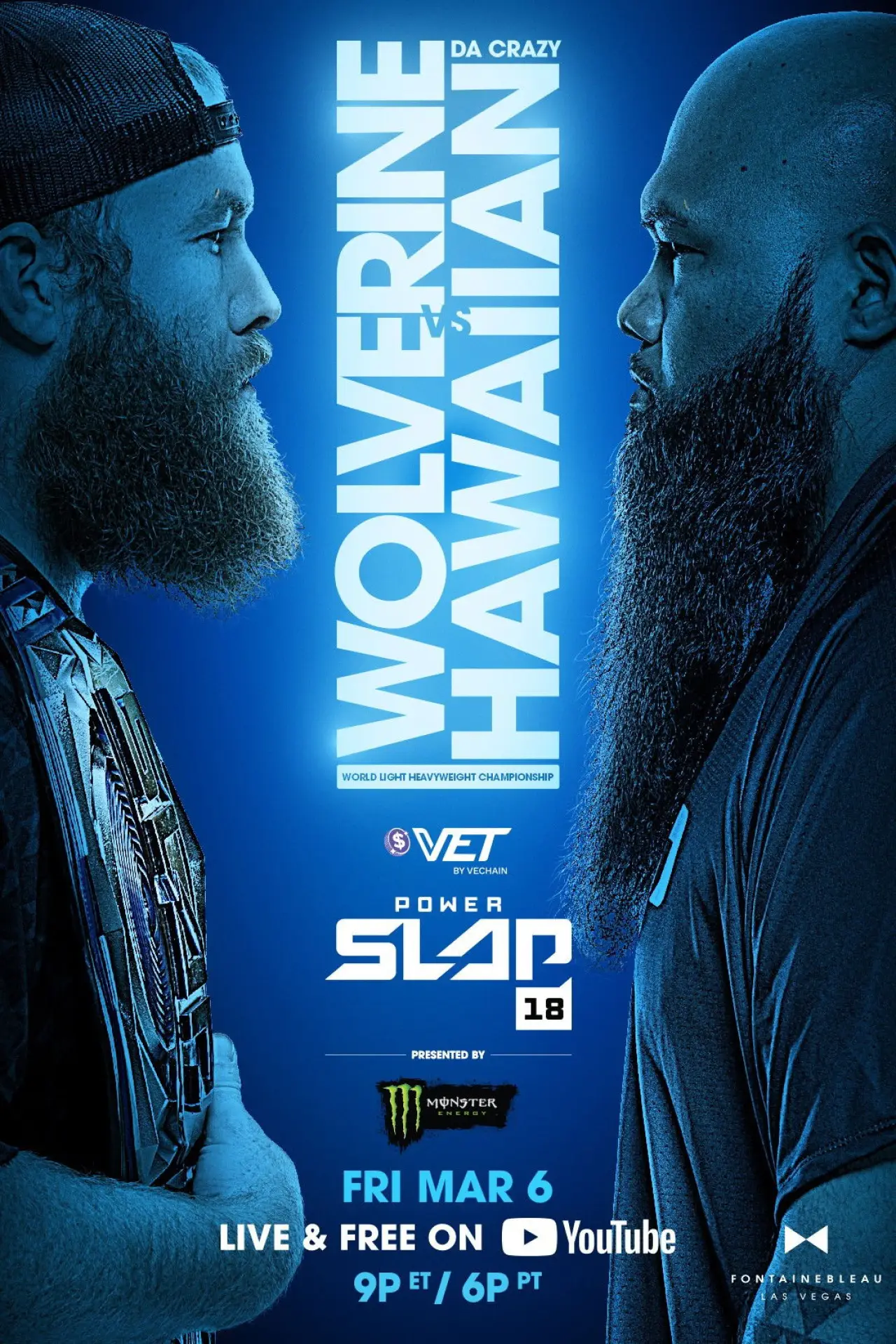 Постер к фильму "Power Slap 18: Wolverine vs. Da Crazy Hawaiian"
