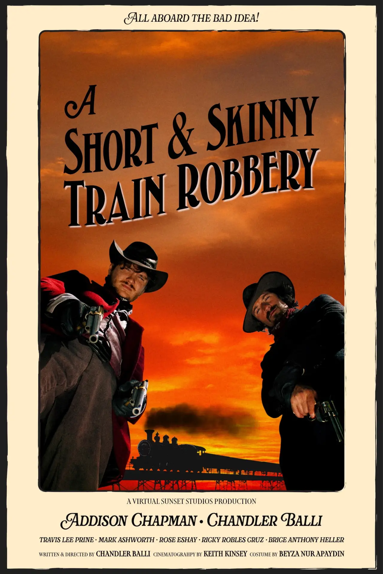 Постер к фильму "A Short and Skinny Train Robbery"