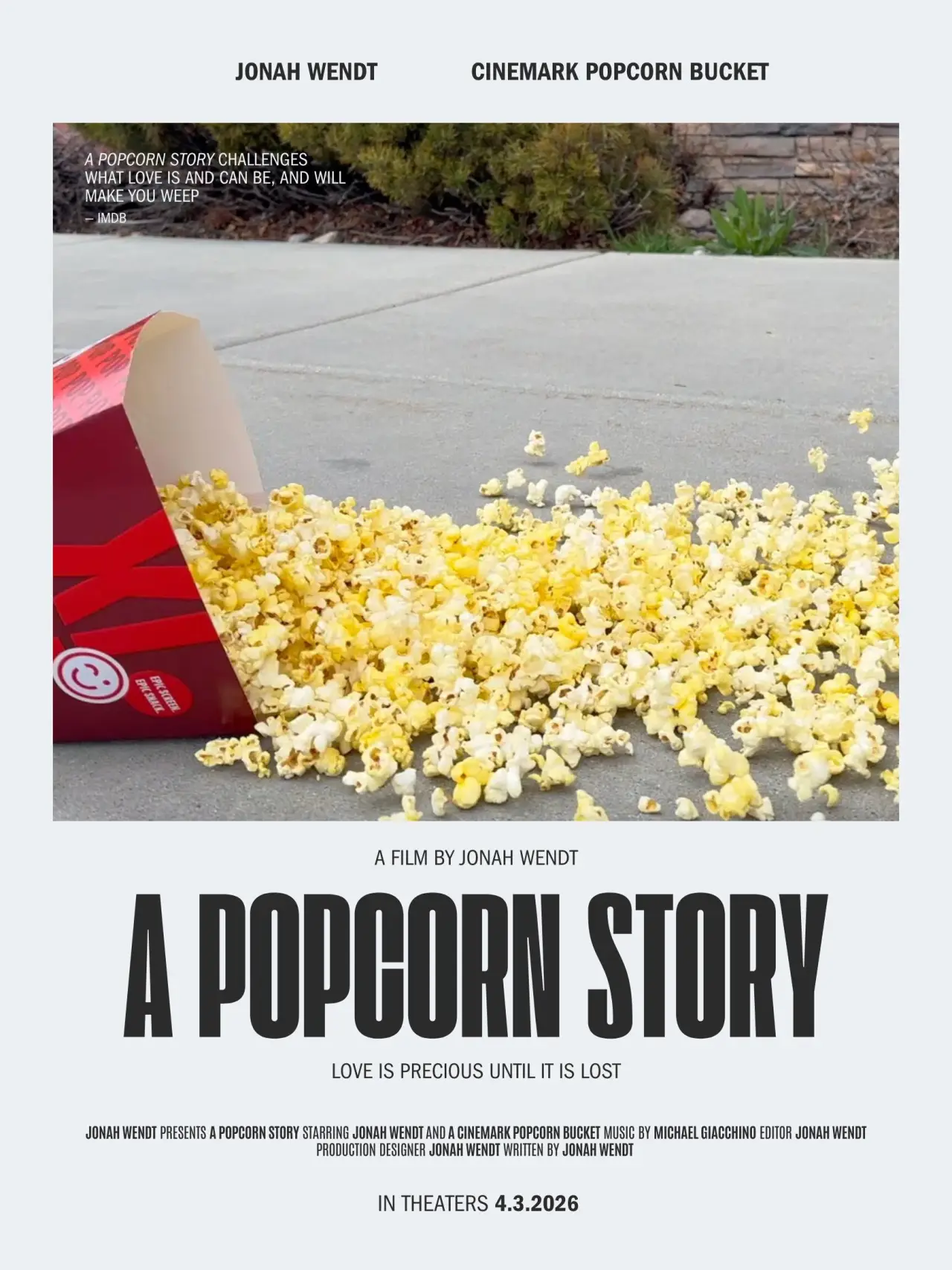 Постер к фильму "A Popcorn Story"