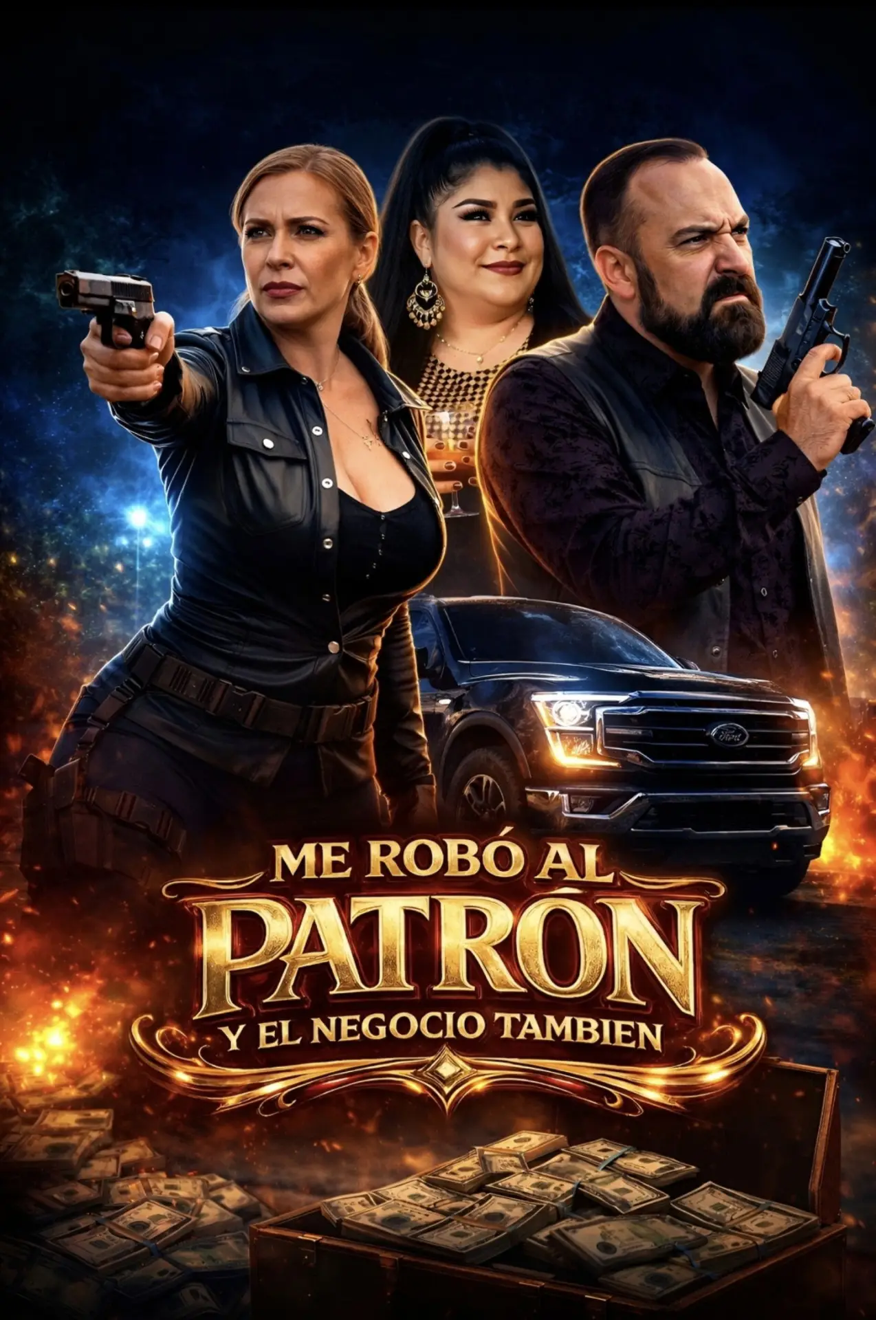 Постер к фильму "Me Robo Al Patron Y El Negocio Tambien"
