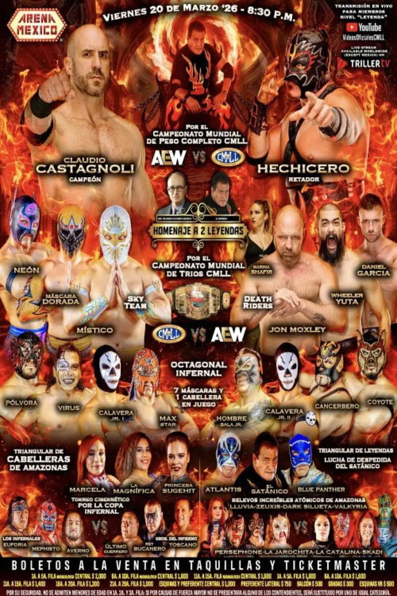 Постер к фильму "CMLL Homenaje a 2 Leyendas 2026"