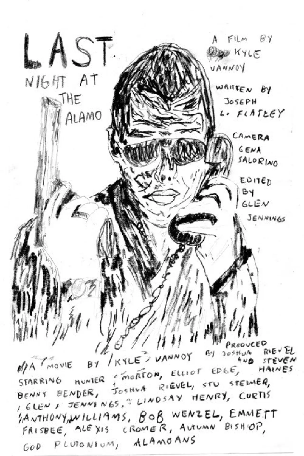 Постер к фильму "Last Night at the Alamo"