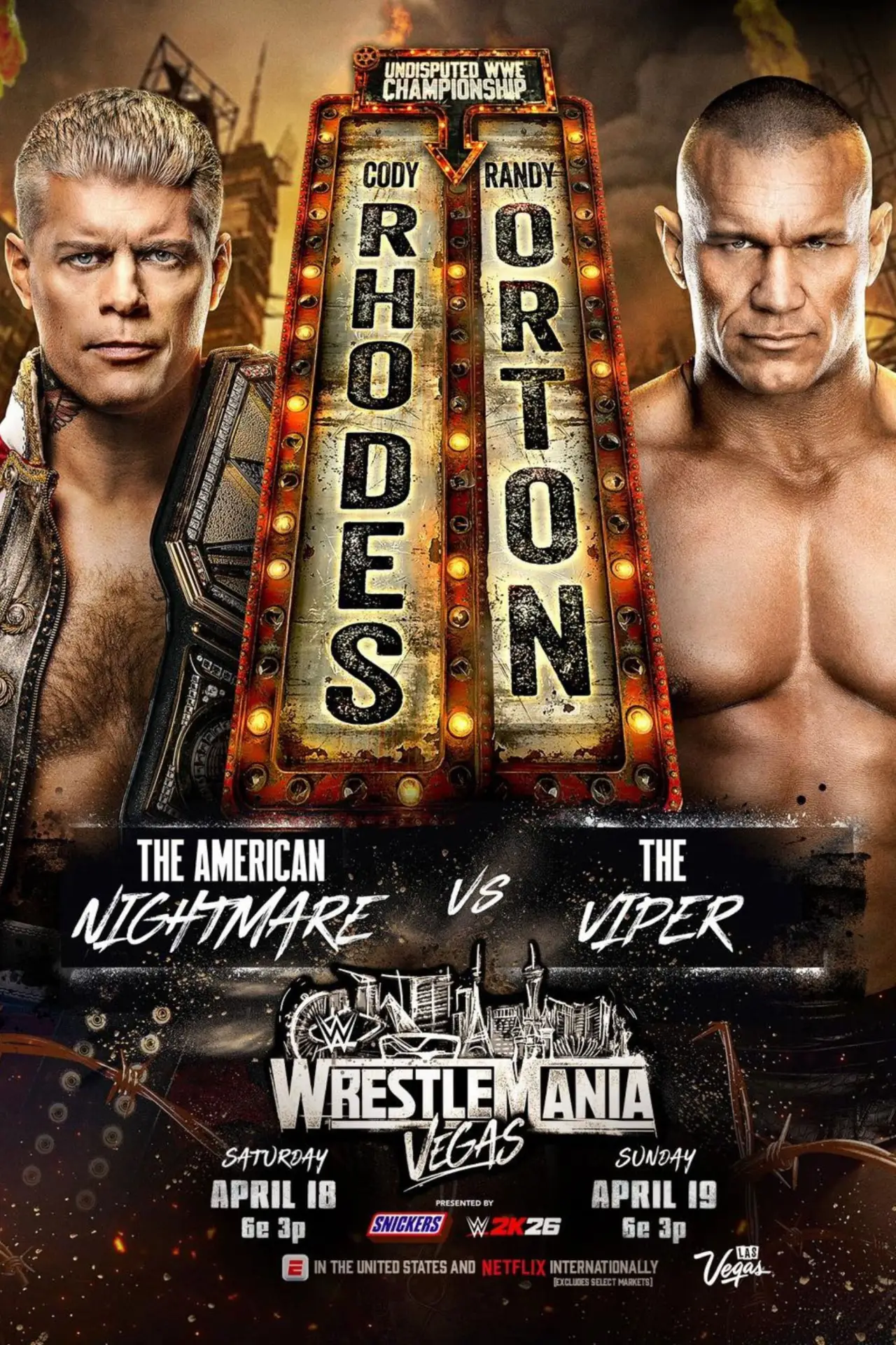 Постер к фильму "WWE WrestleMania 42 Countdown - Saturday"