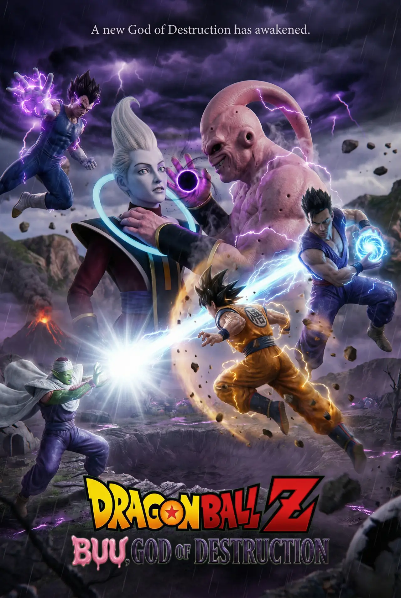 Постер к фильму "DRAGON BALL Z: BUU, GOD OF DESTRUCTION"