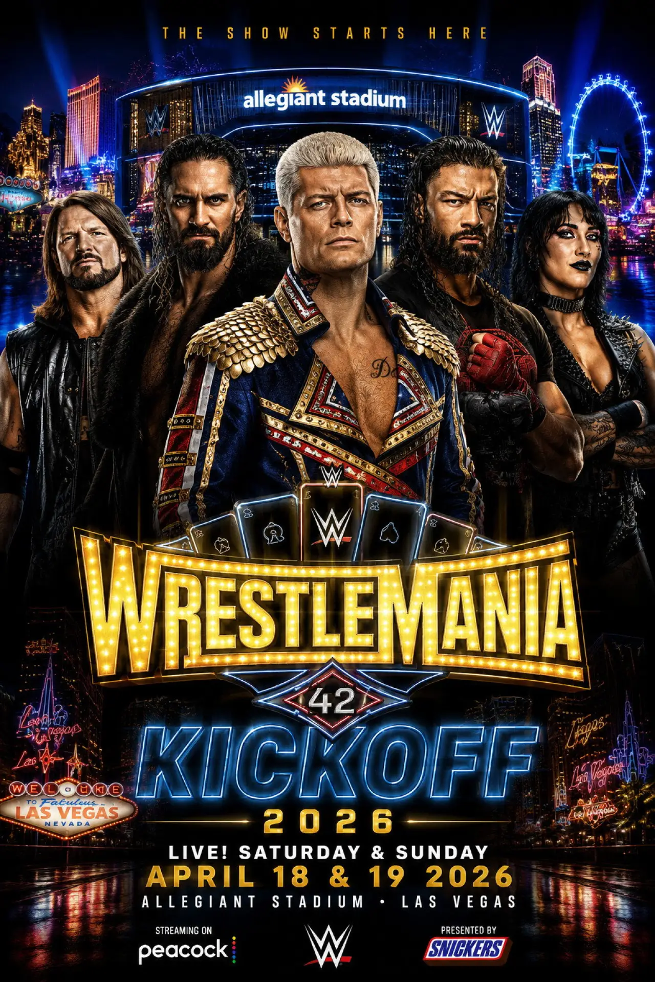 Постер к фильму "WrestleMania 42 Kickoff"