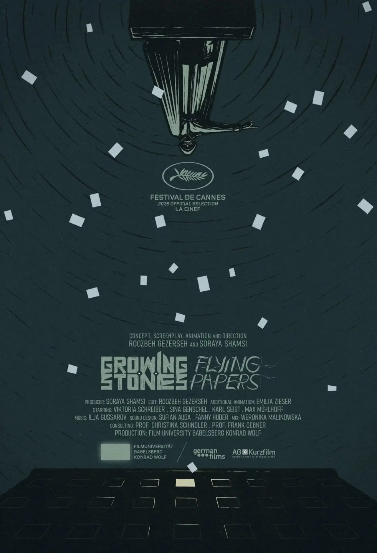 Постер к фильму "Growing Stones, Flying Papers"