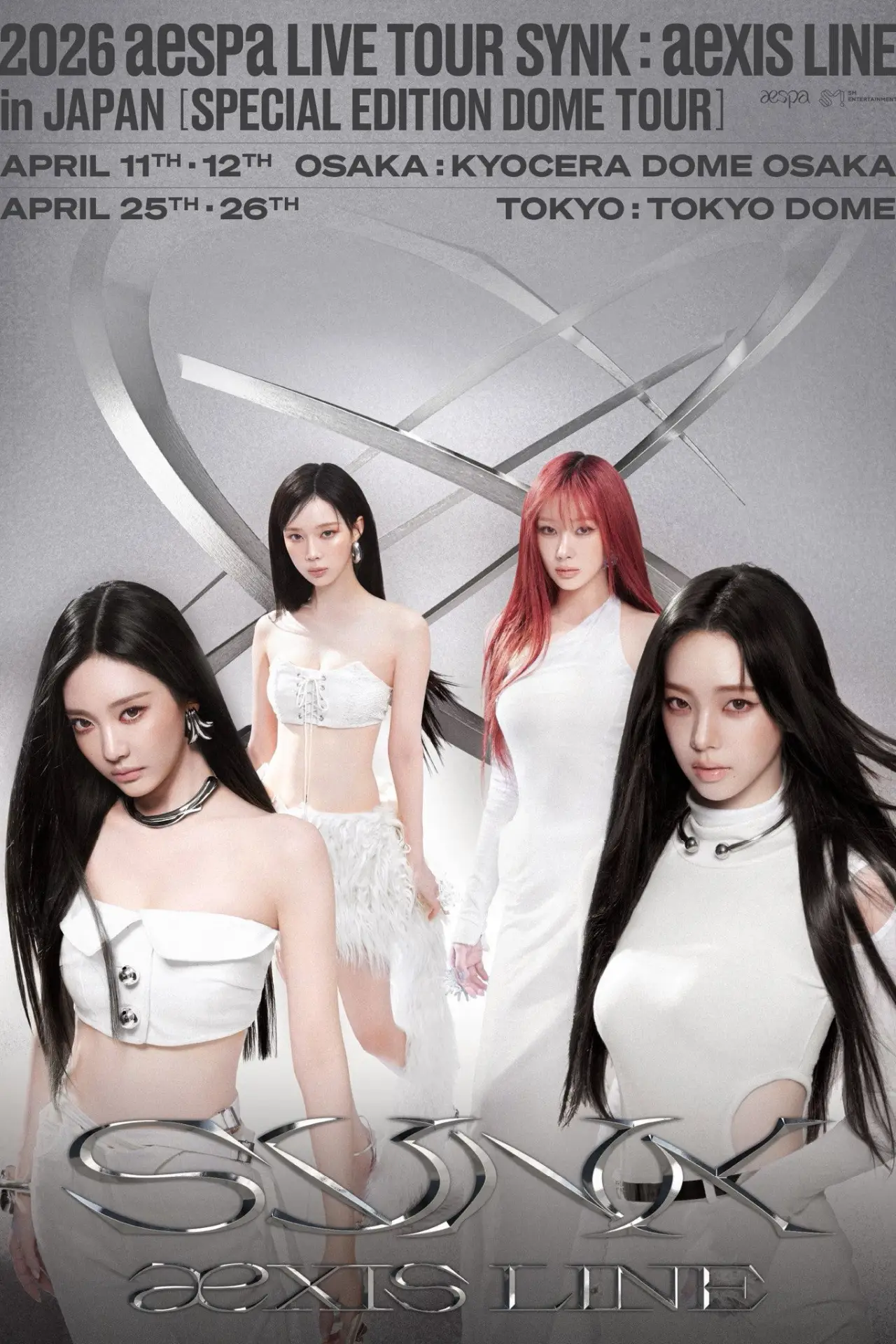 Постер к фильму "aespa - 2026 Live Tour SYNK：aexis LINE in JAPAN - SPECIAL EDITION DOME TOUR"