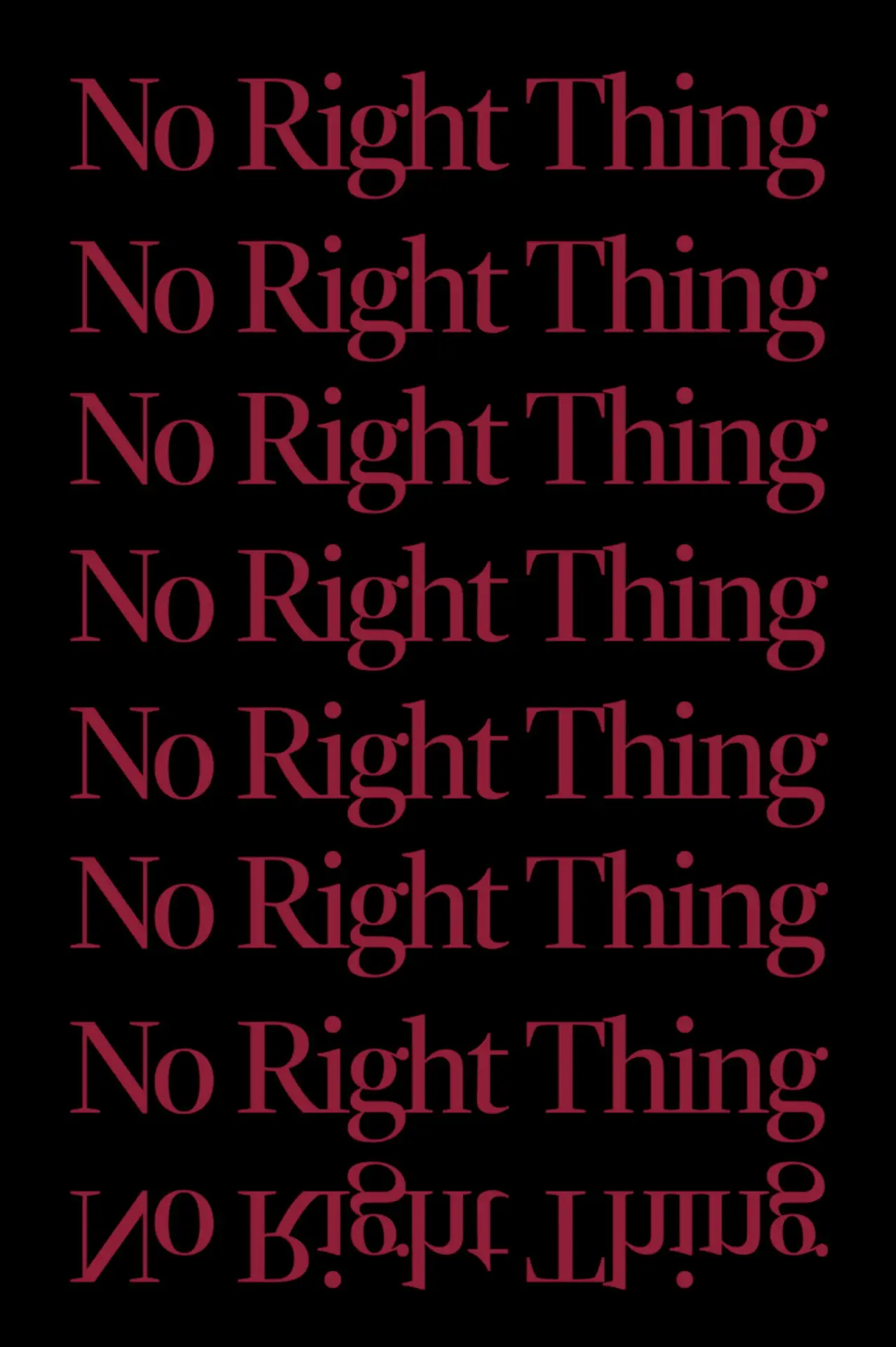 Постер к фильму "No Right Thing"