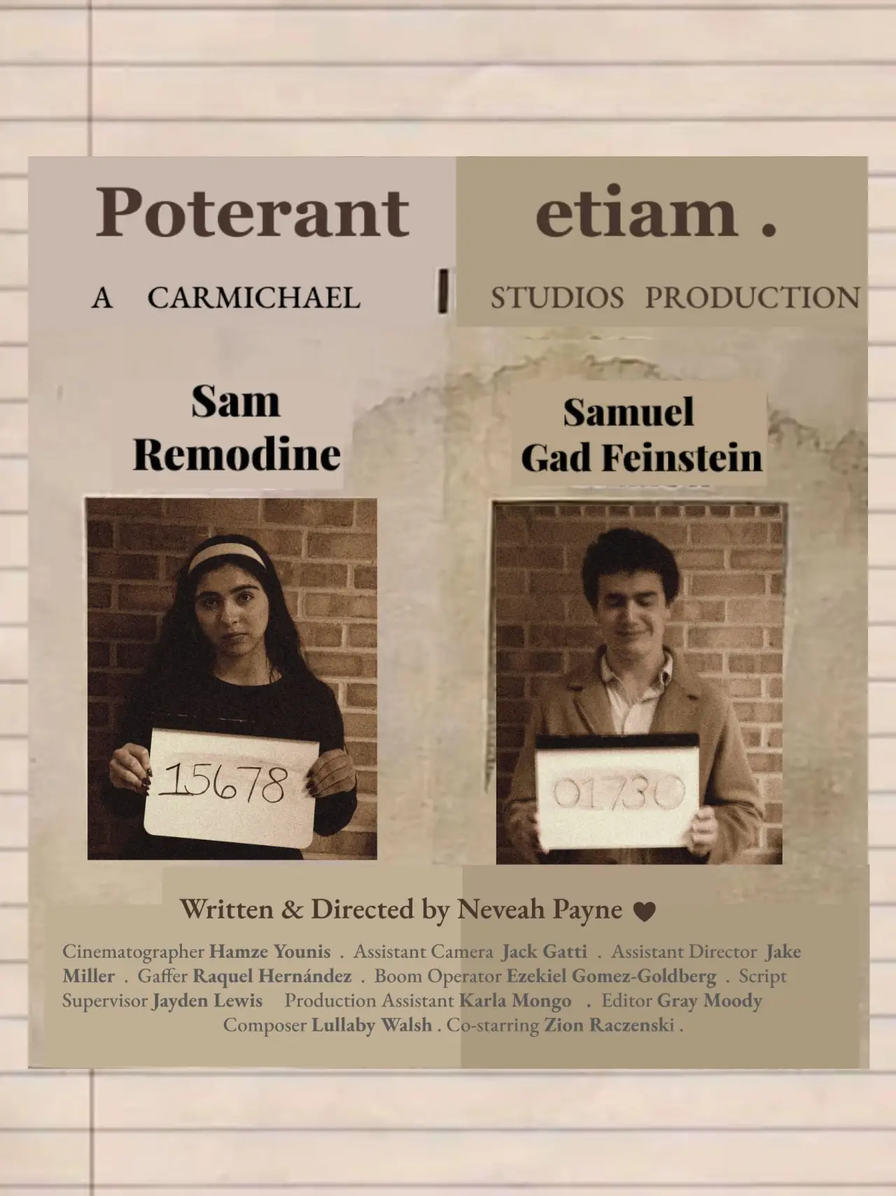 Постер к фильму "Poterant etiam."