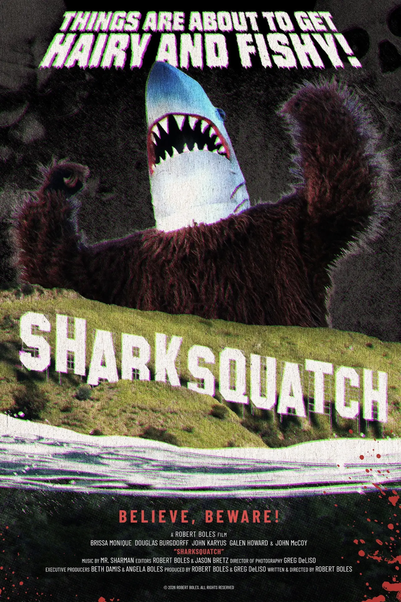 Постер к фильму "Sharksquatch"