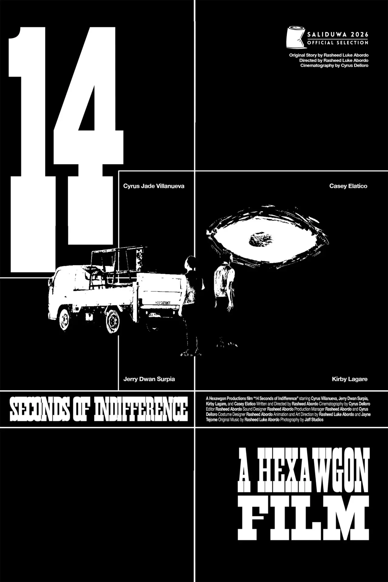 Постер к фильму "14 Seconds of Indifference (By A Cosmic Deity Watching Me)"