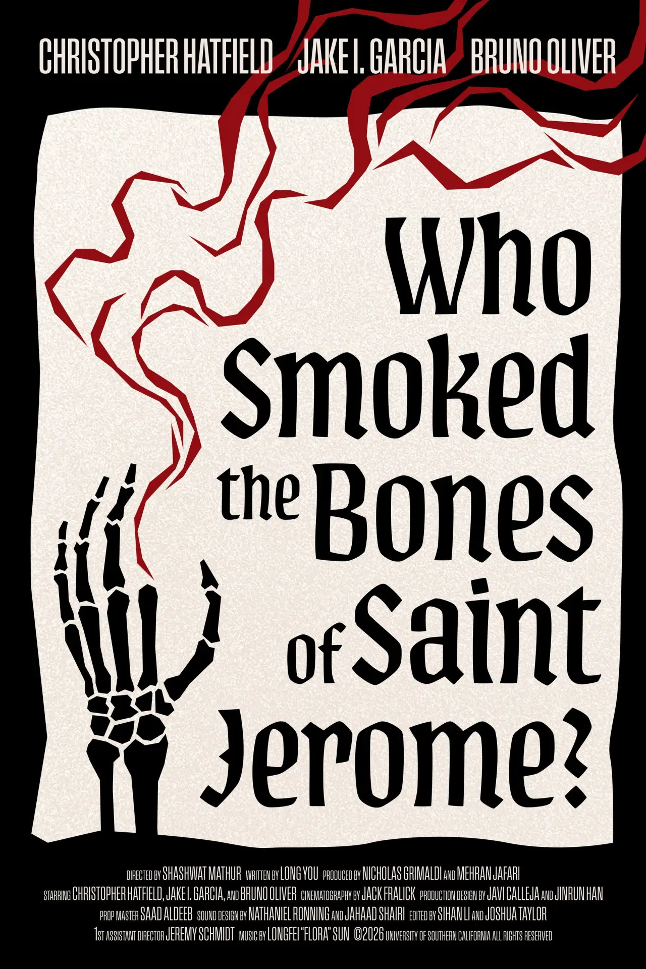 Постер к фильму "Who Smoked The Bones of Saint Jerome?"
