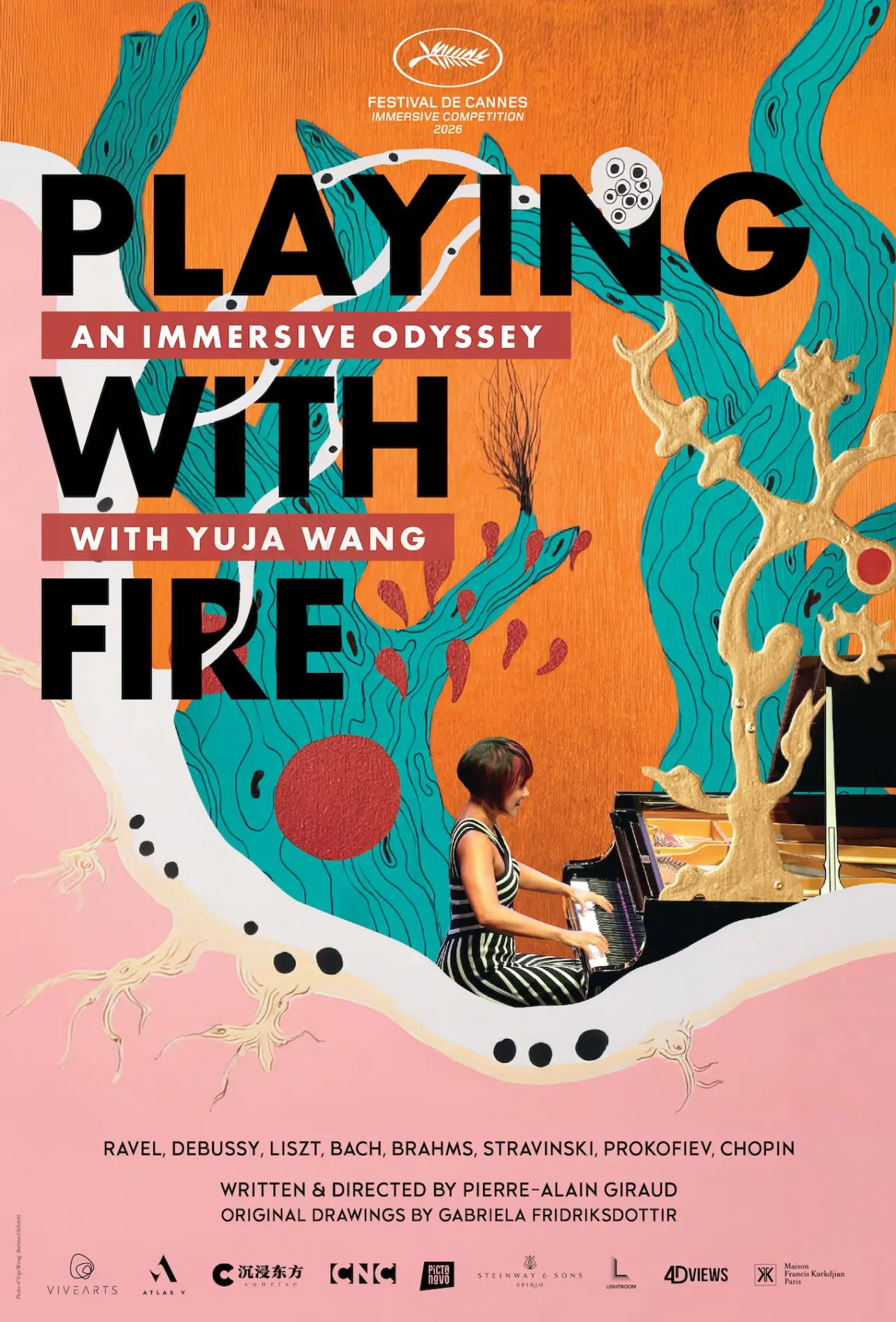 Постер к фильму "Playing with Fire: An Immersive Odyssey with Yuja Wang"