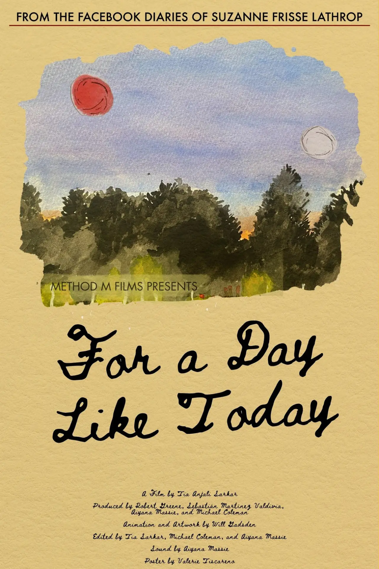 Постер к фильму "For a Day Like Today"