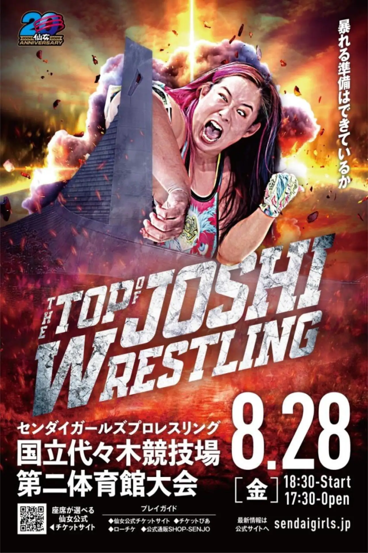 Постер к фильму "SENJO 20th Anniversary TOUR in　代々木　～THE TOP of JOSHI WRESTLING～"