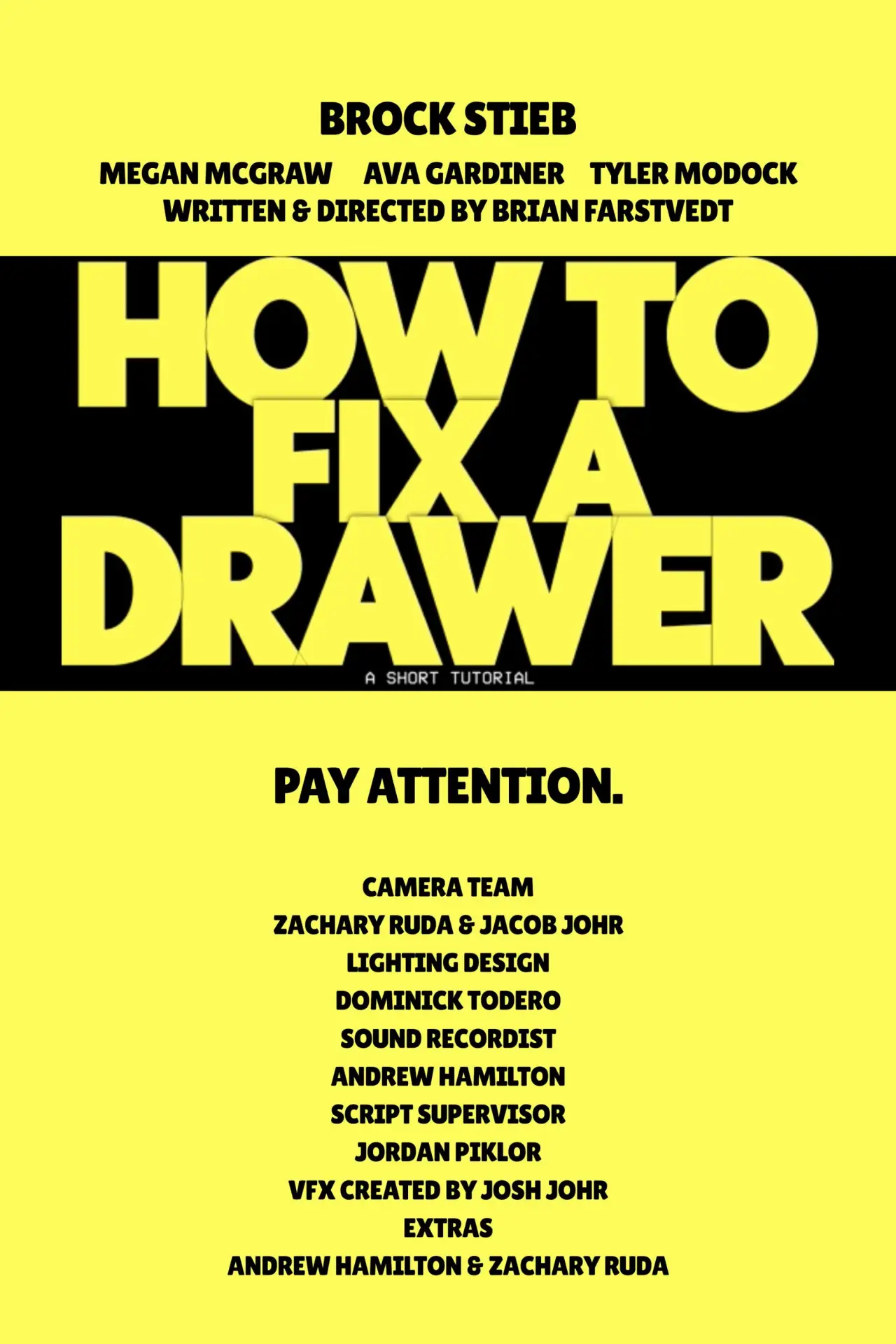 Постер к фильму "How To Fix A Drawer"