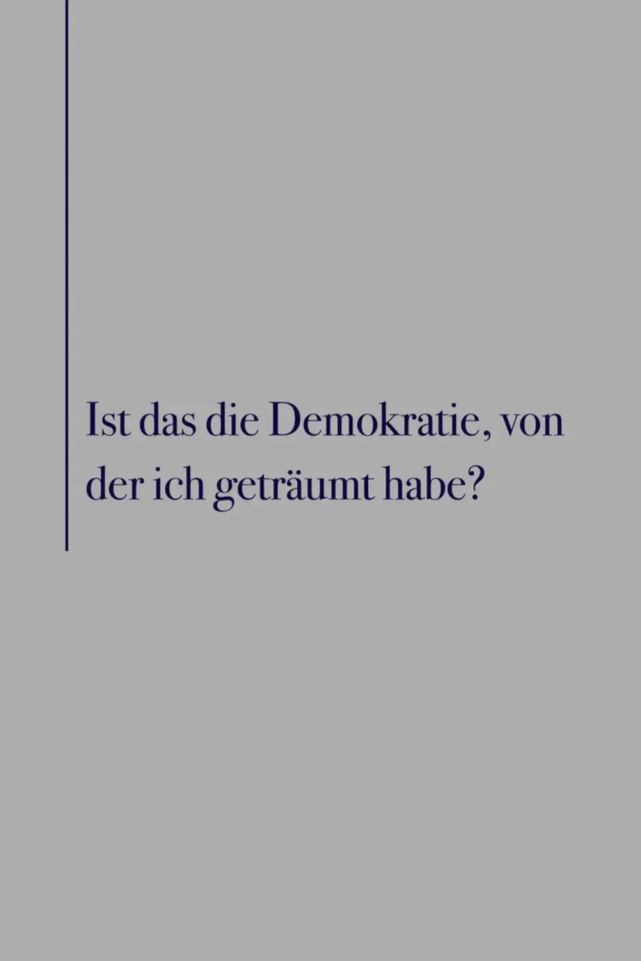 Постер к фильму "Is this the Democracy I Dreamed of?"