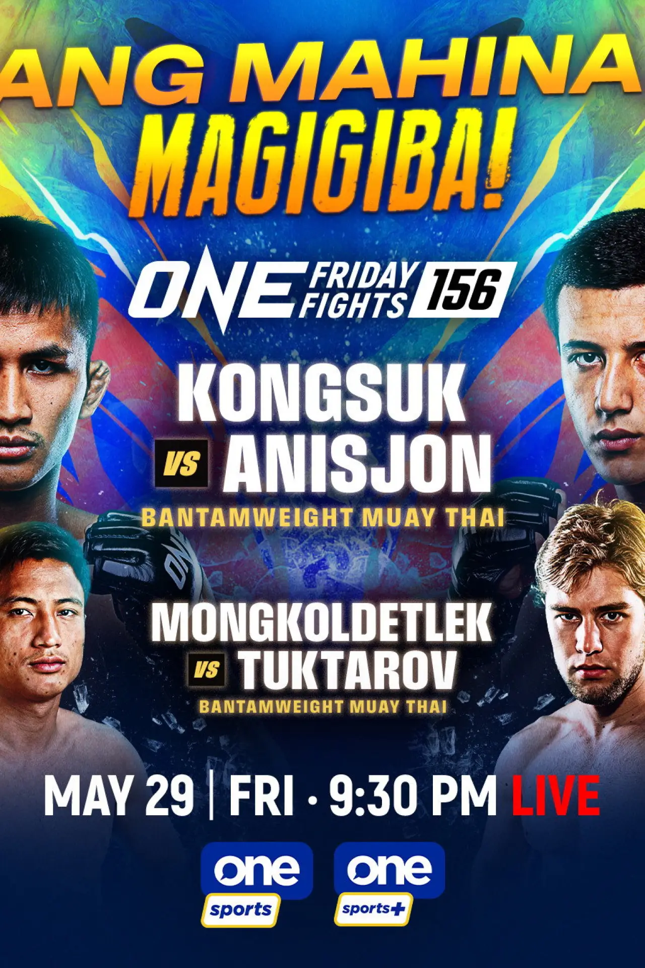 Постер к фильму "ONE Friday Fights 156: Kongsuk vs. Anisjon"