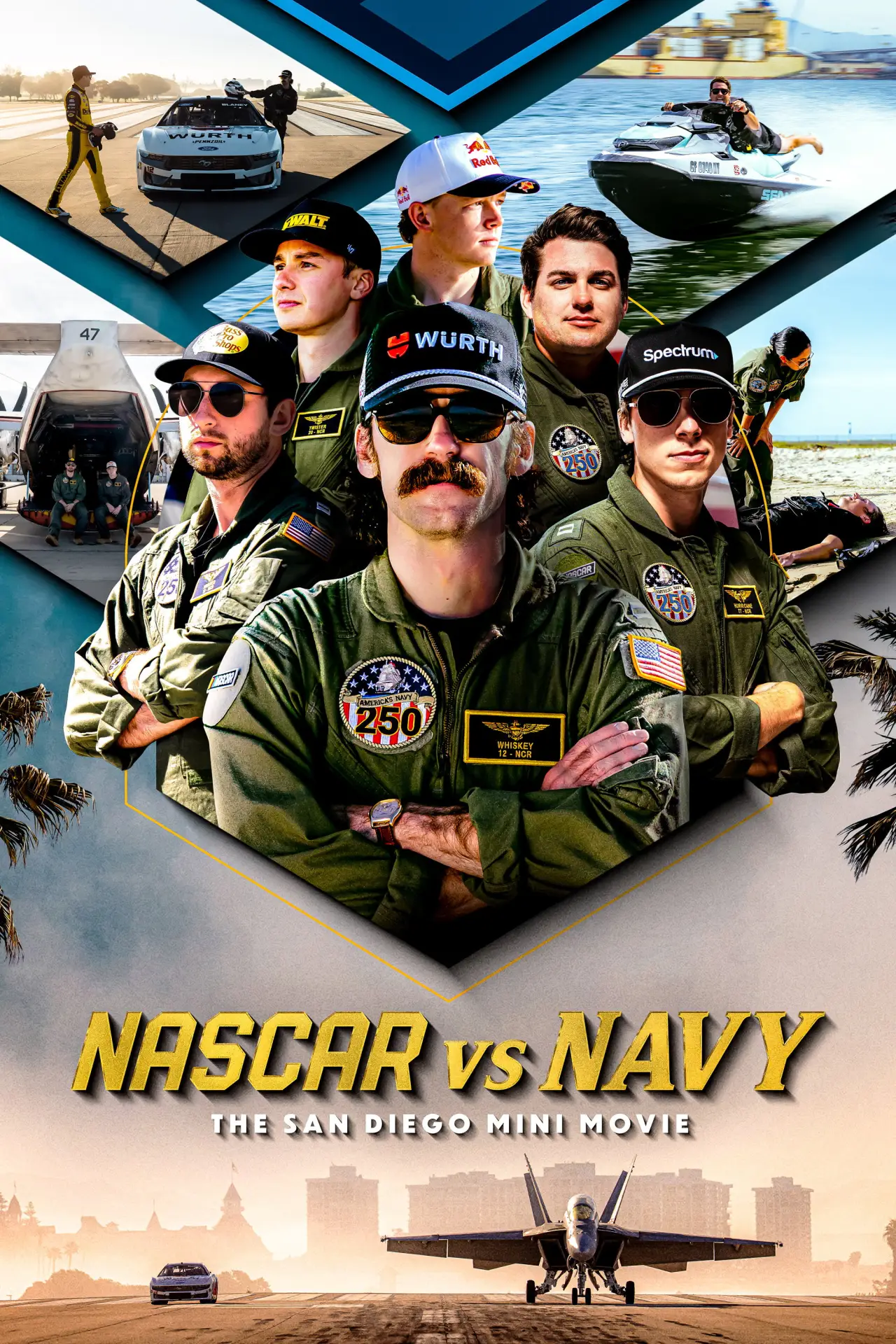 Постер к фильму "NASCAR vs. Navy: The San Diego Mini Movie"