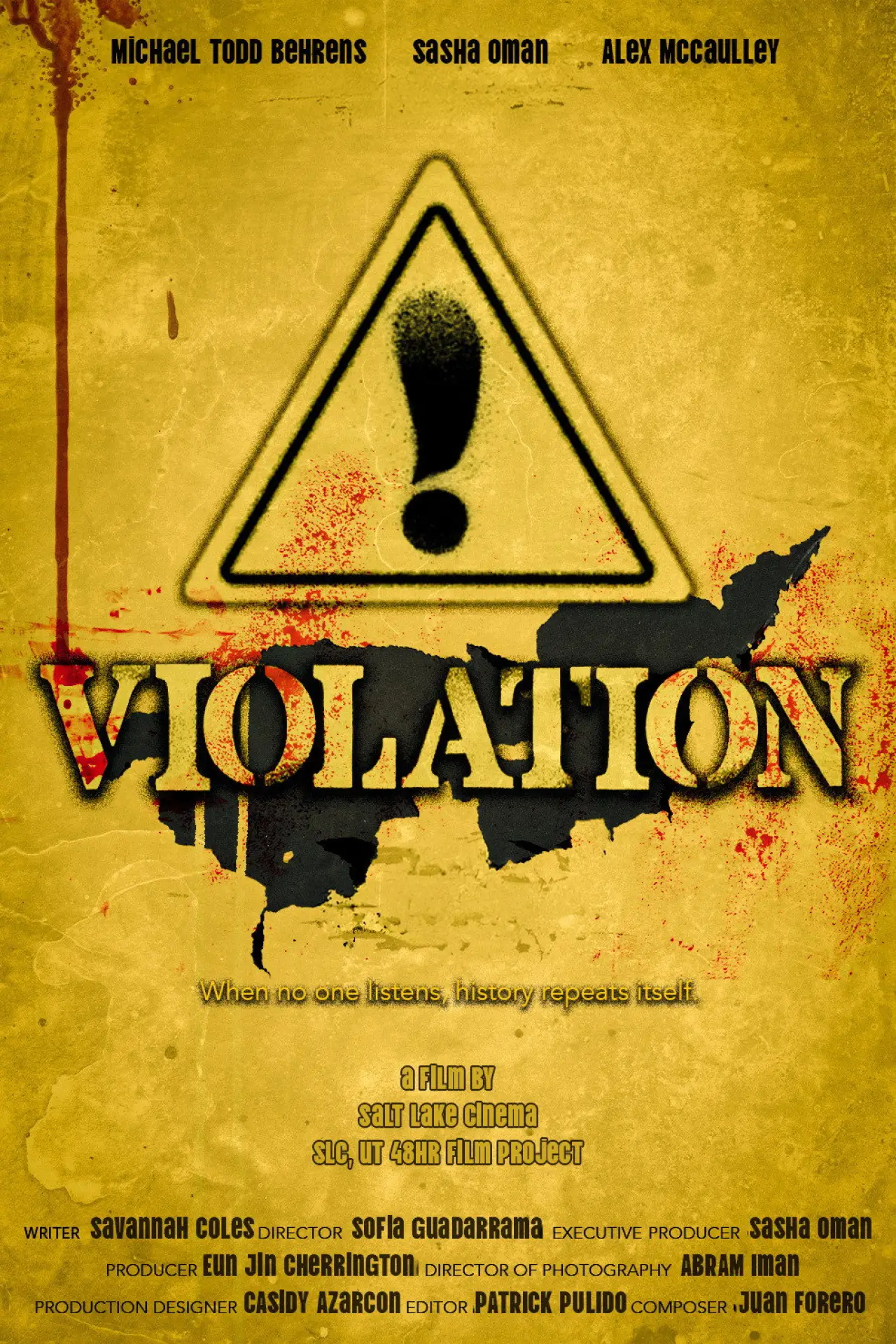 Постер к фильму "VIOLATION"