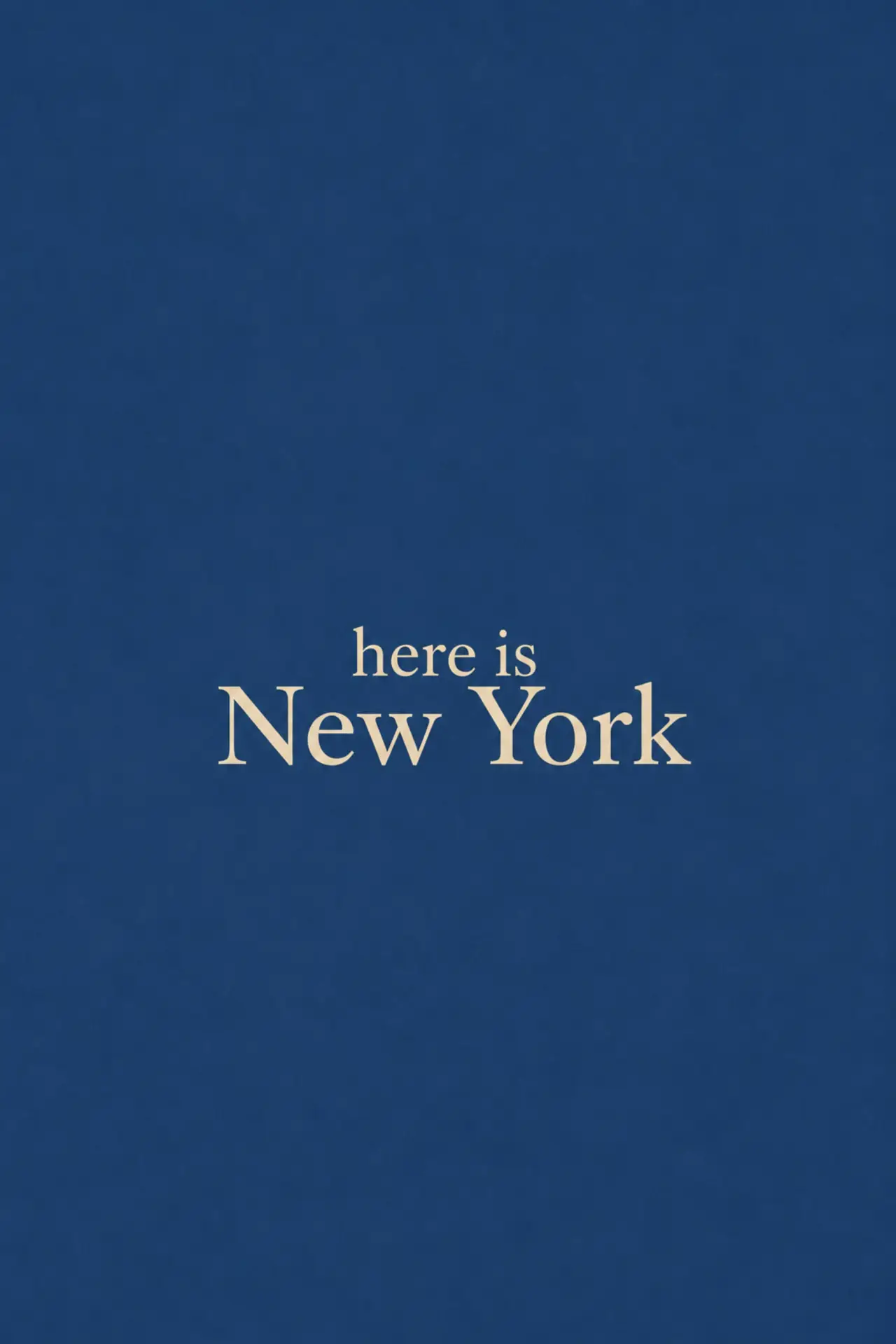 Постер к фильму "Here is New York"