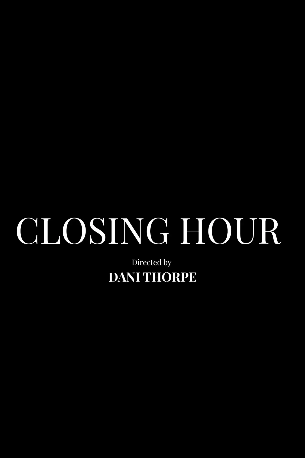 Постер к фильму "Closing Hour"