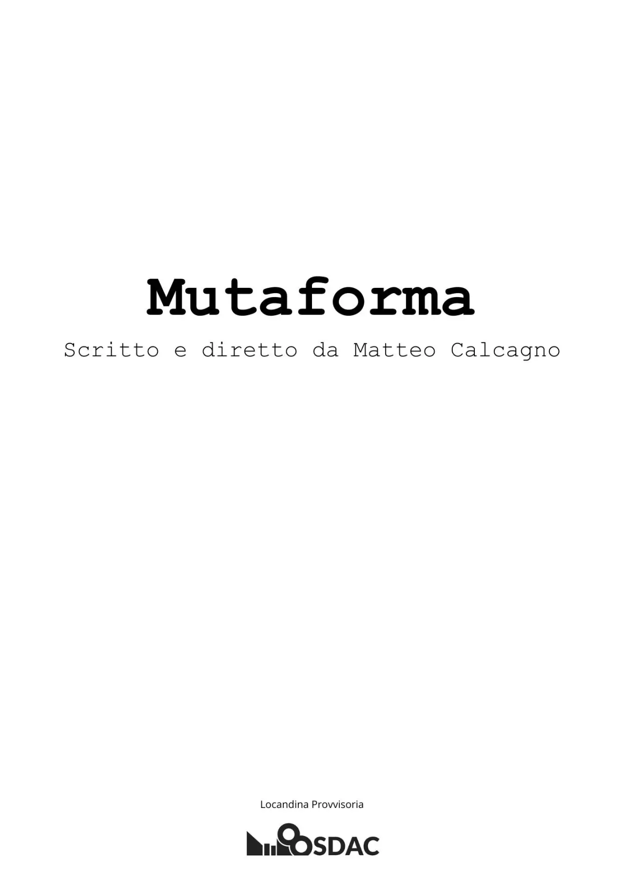 Постер к фильму "Mutaforma"
