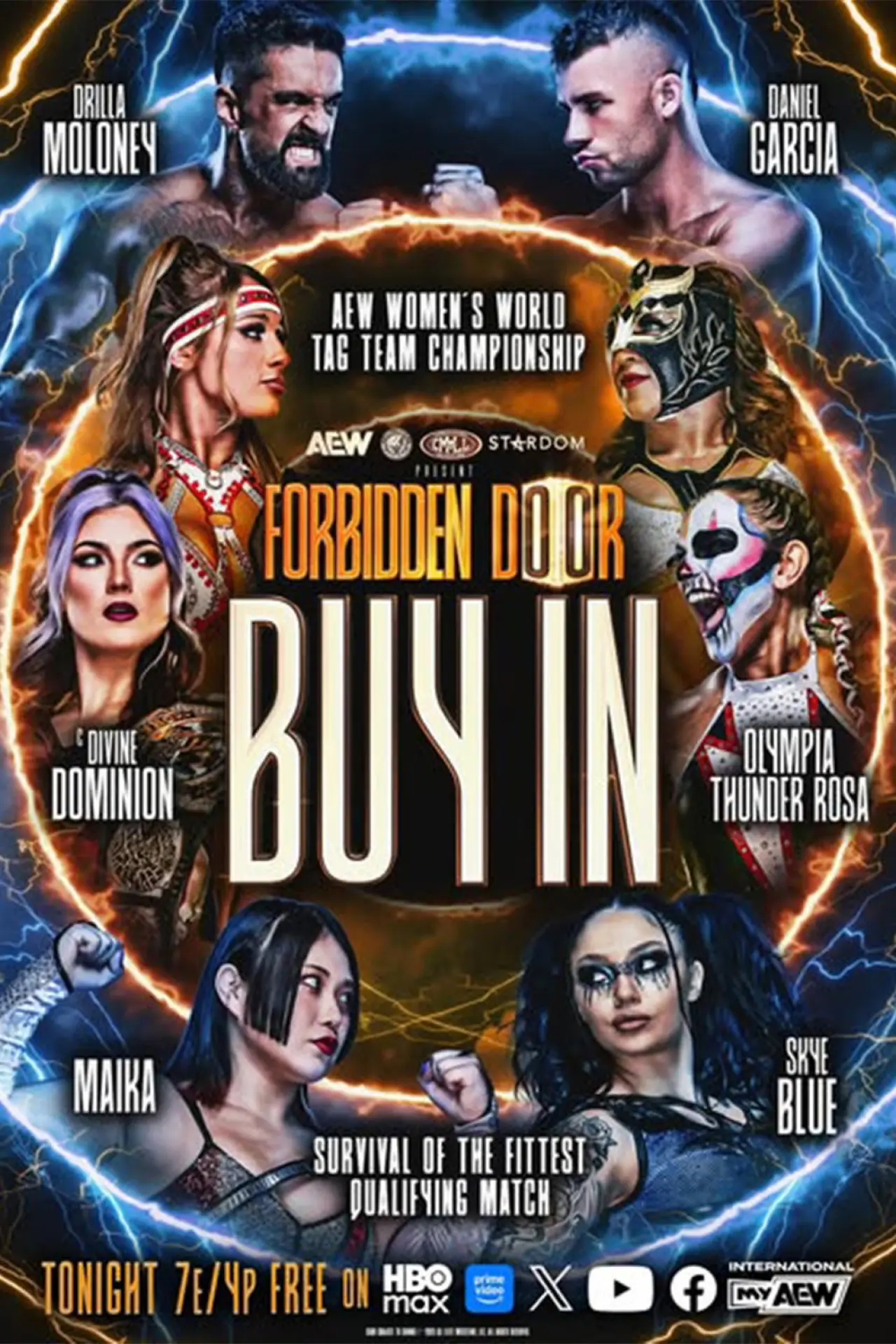 Постер к фильму "AEW x NJPW x CMLL x Stardom Present Forbidden Door 2026: Buy-In"