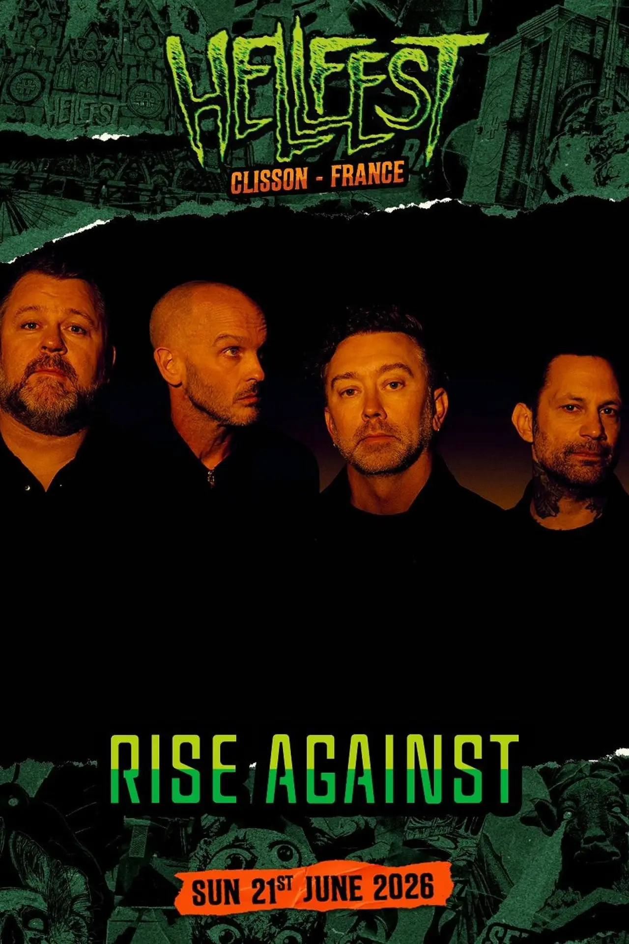Постер к фильму "Rise Against - Hellfest 2026"