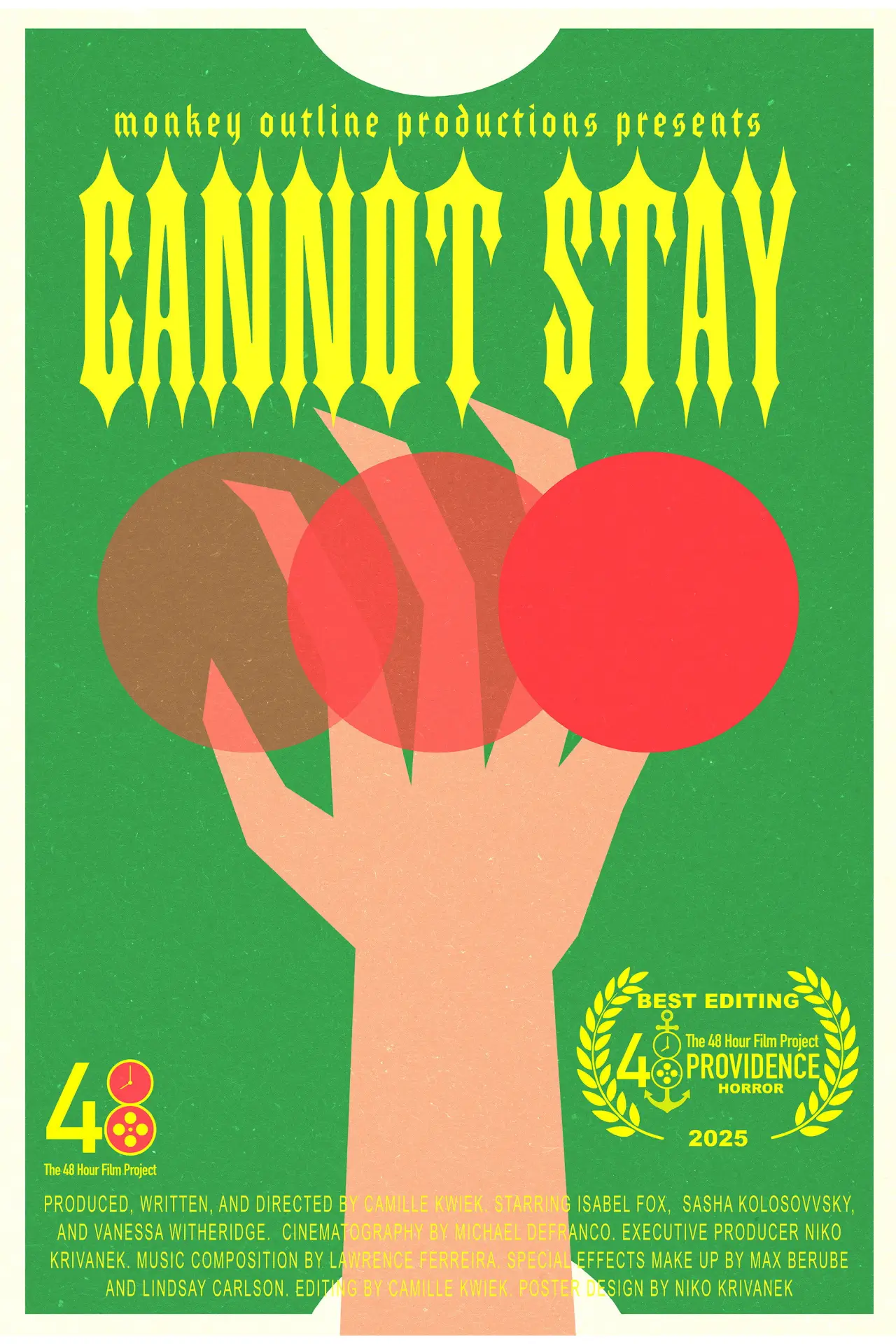 Постер к фильму "Cannot Stay"