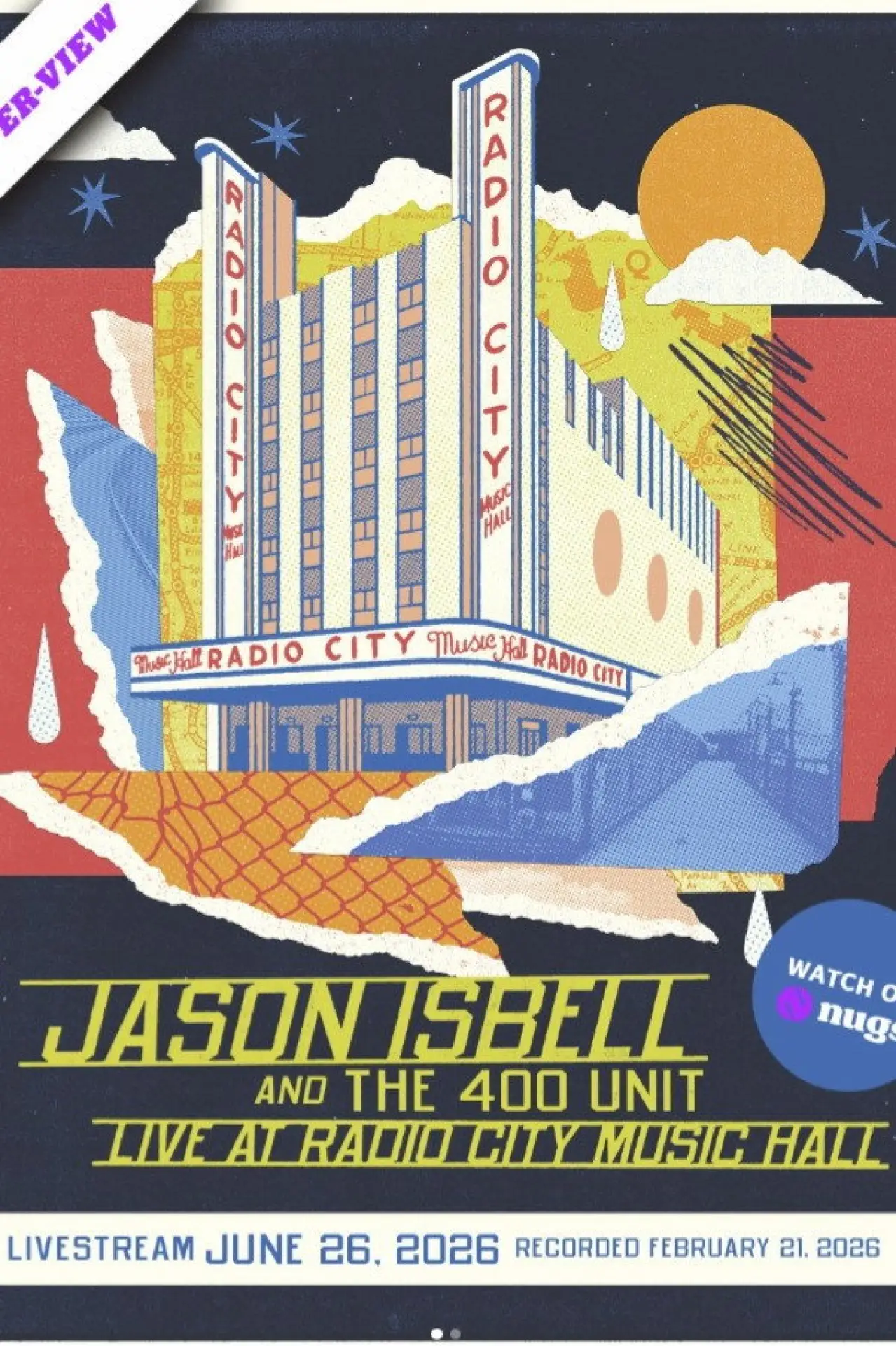 Постер к фильму "Jason Isbell and the 400 Unit: Live at Radio City Music Hall"