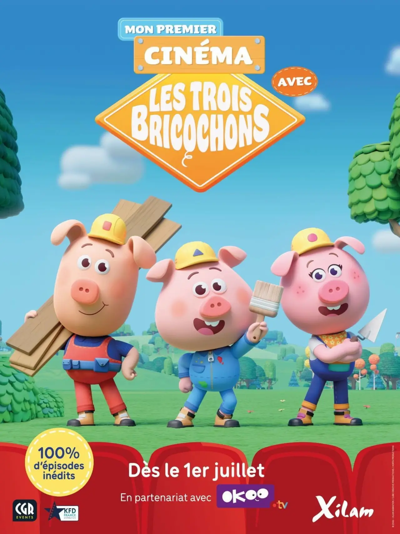 Постер к фильму "Les trois bricochons"