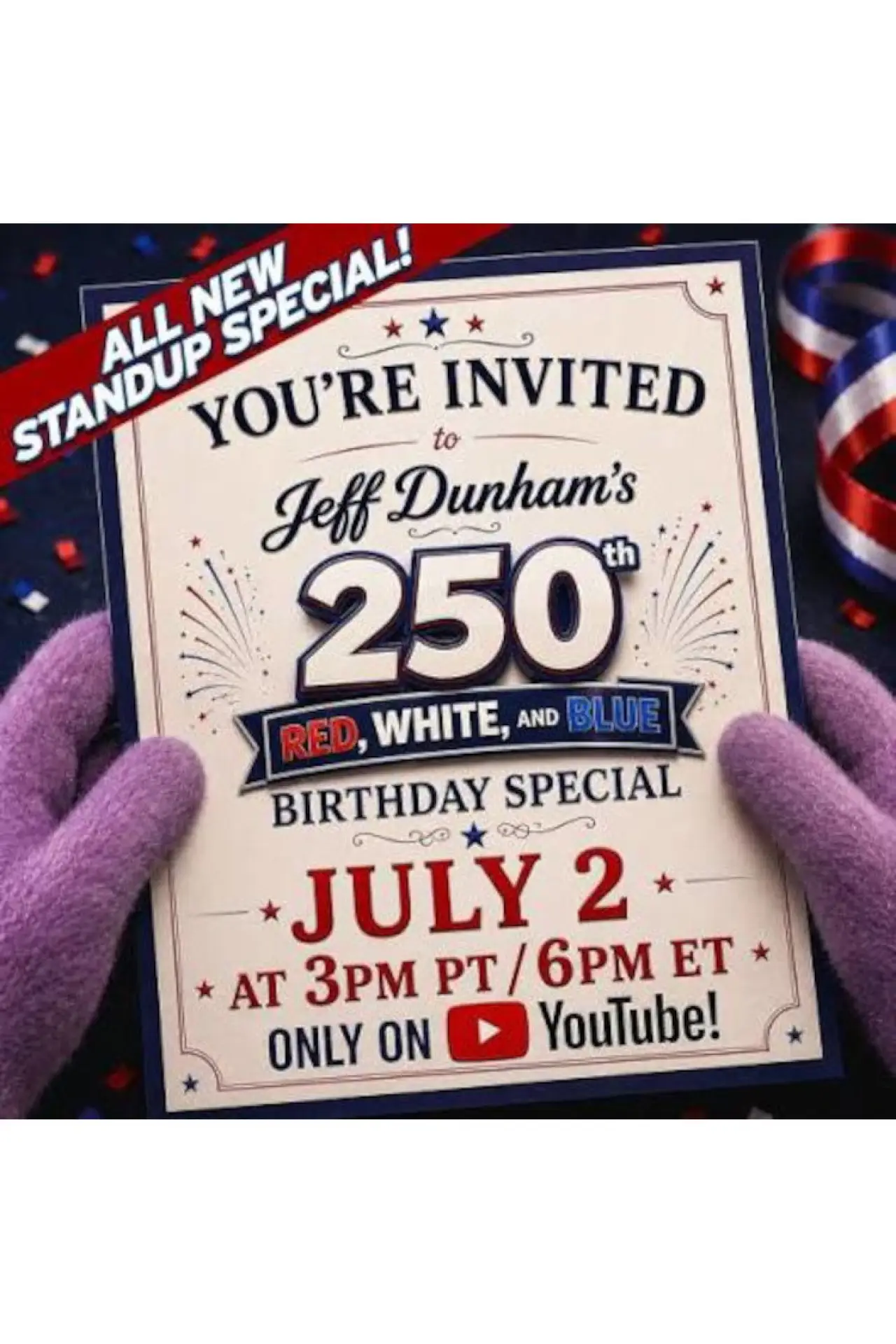 Постер к фильму "Jeff Dunham: 250th Red, White, and Blue Birthday Special"