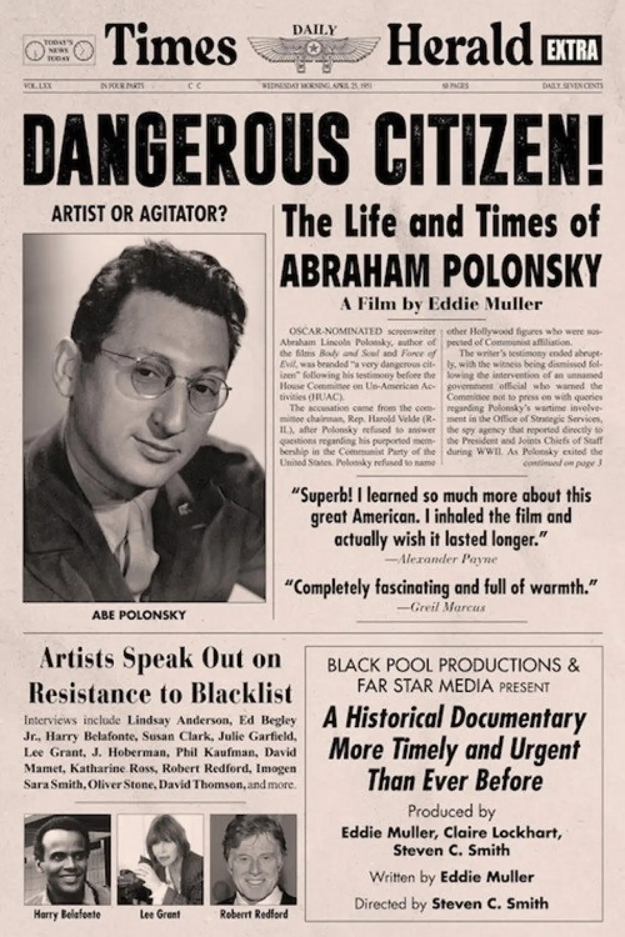 Постер к фильму "Dangerous Citizen: The Life and Times of Abraham Polonsky"