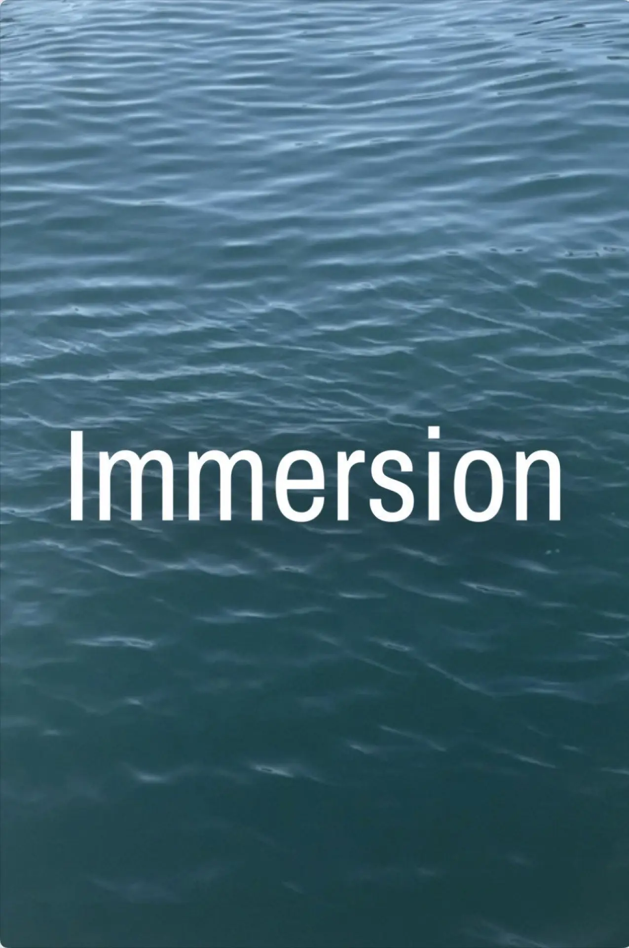 Постер к фильму "Immersion"
