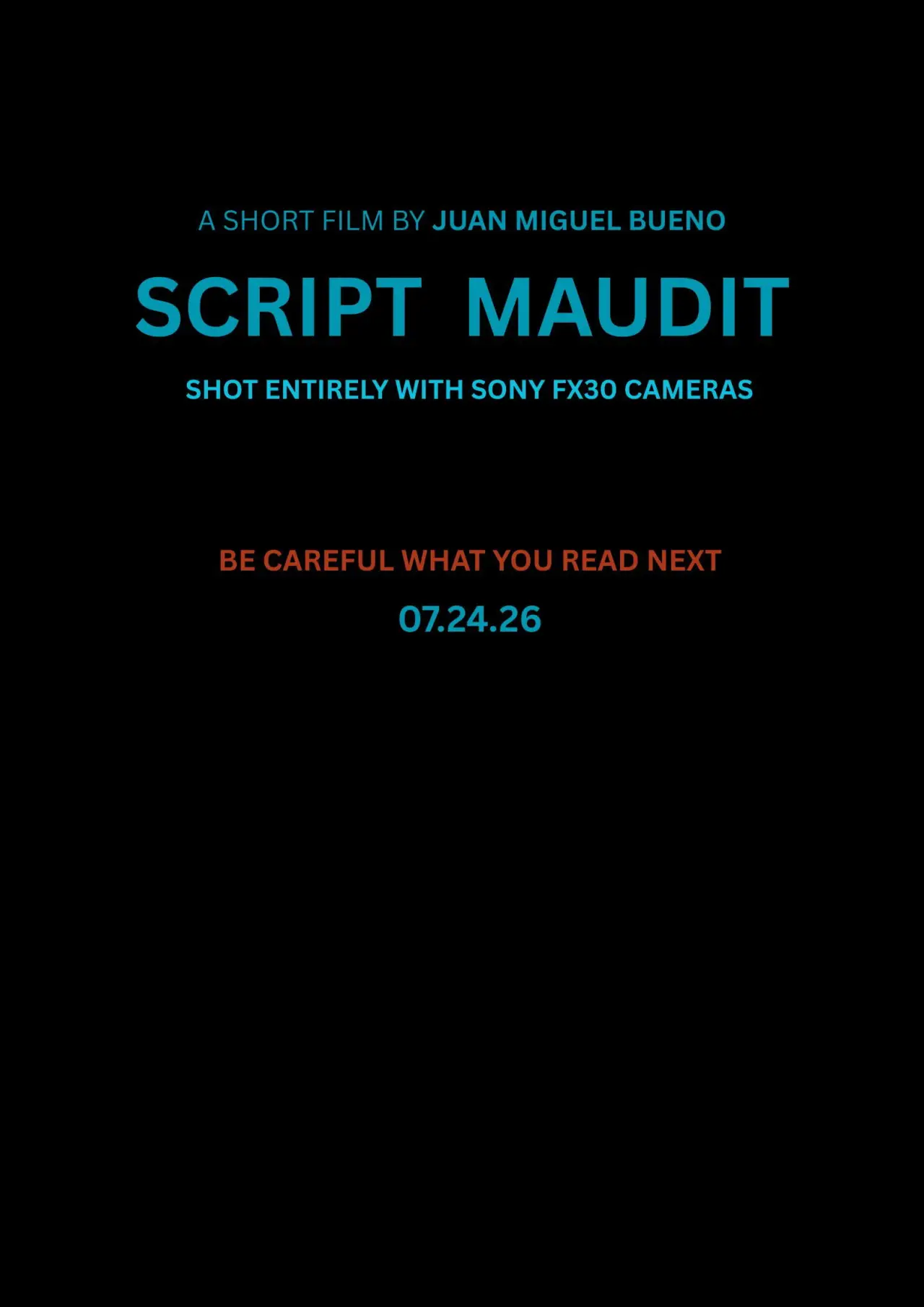 Постер к фильму "Script Maudit"
