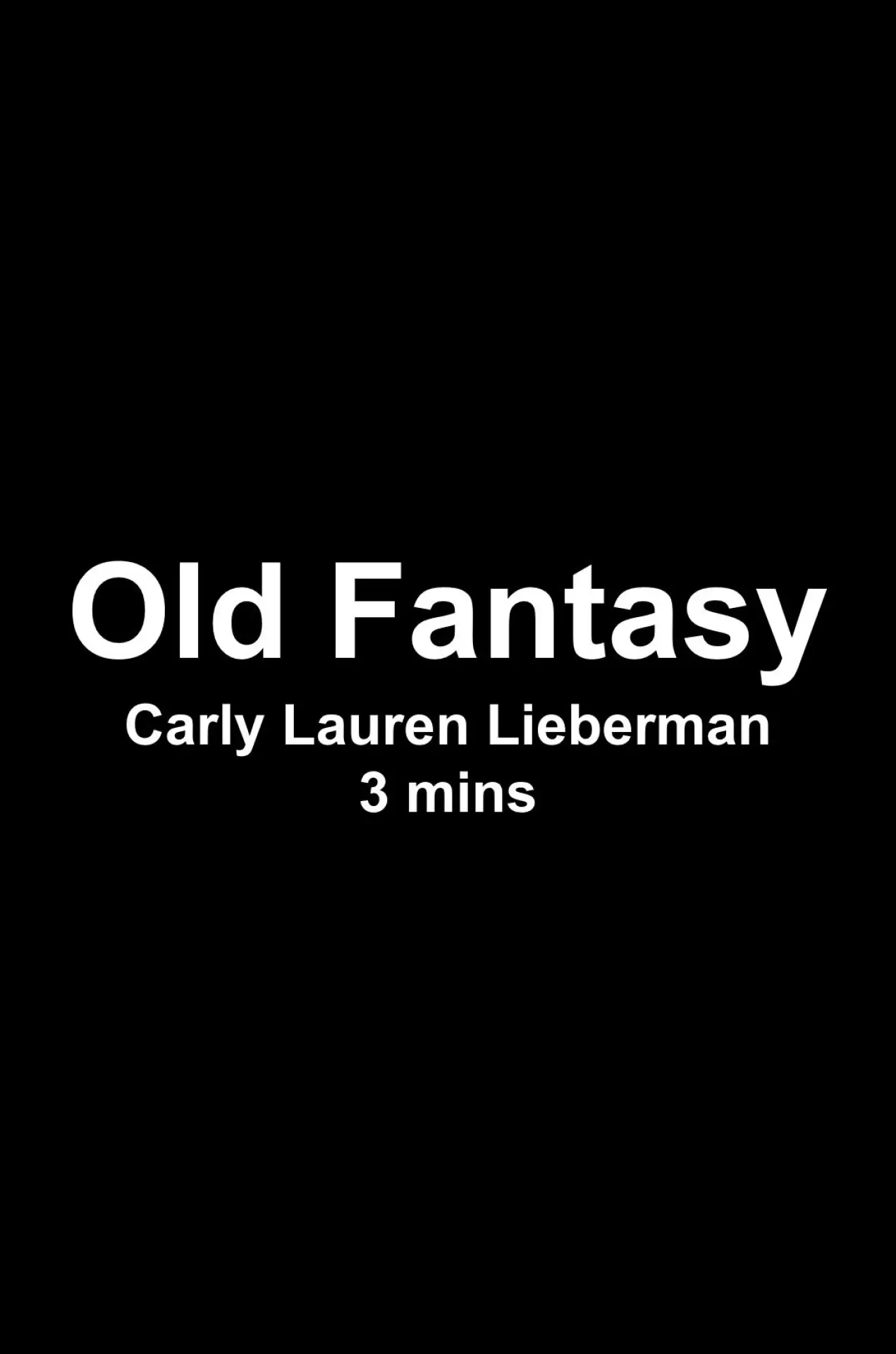 Постер к фильму "Old Fantasy"