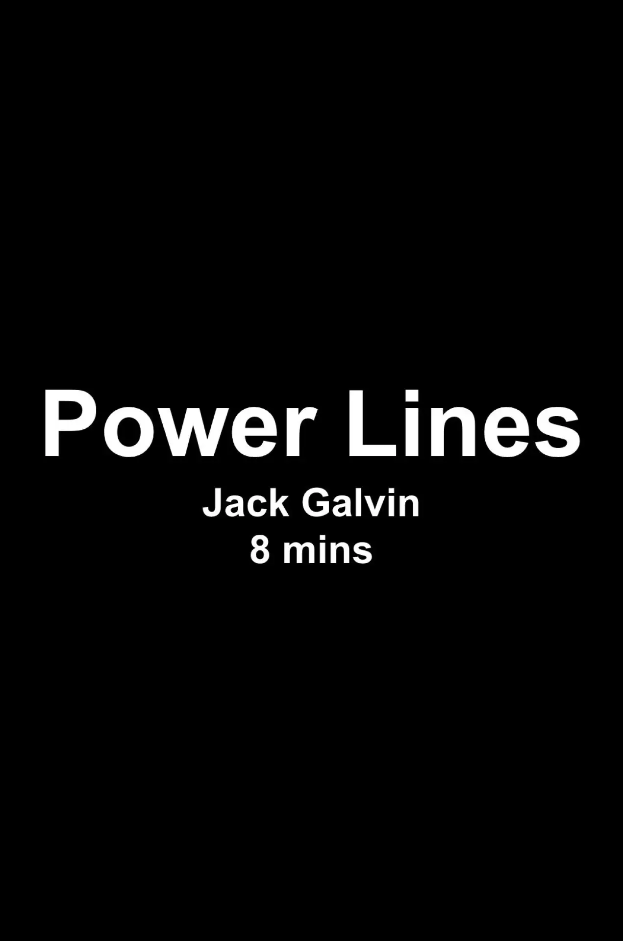 Постер к фильму "Power Lines"