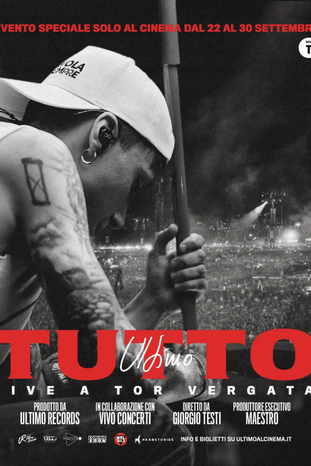 Постер к фильму "Ultimo - Tutto. Live a Tor Vergata"