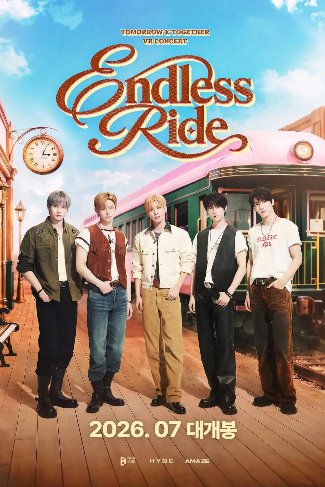 Постер к фильму "Endless Ride: TOMORROW X TOGETHER VR Concert"