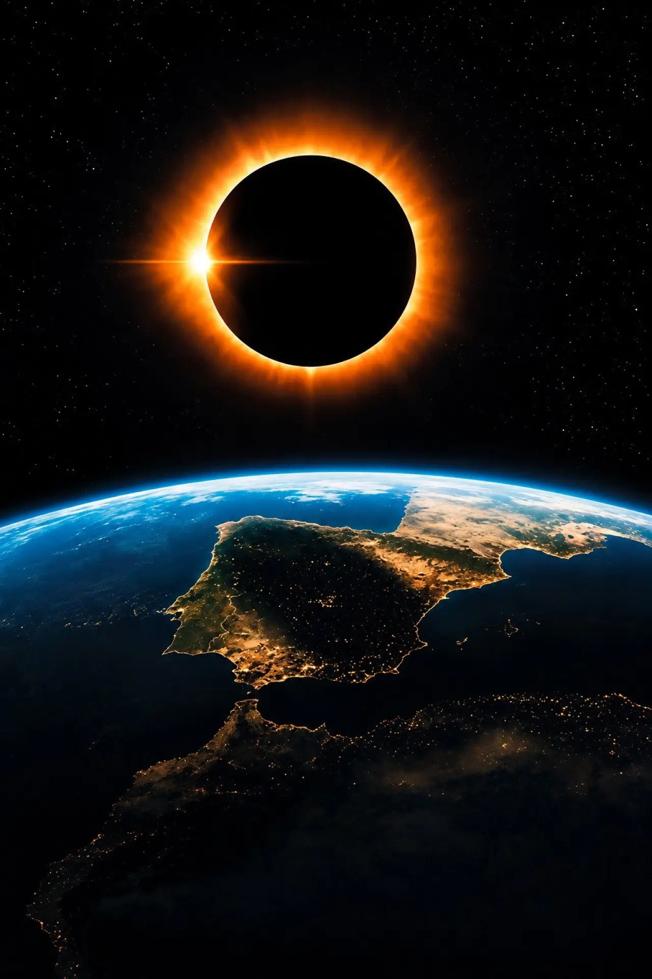 Постер к фильму "España bajo el eclipse total"