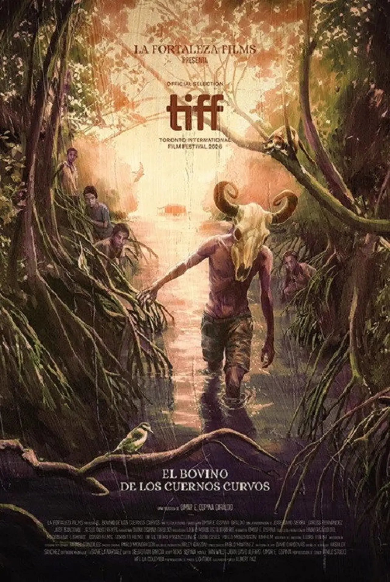Постер к фильму "El bovino de los cuernos curvos"
