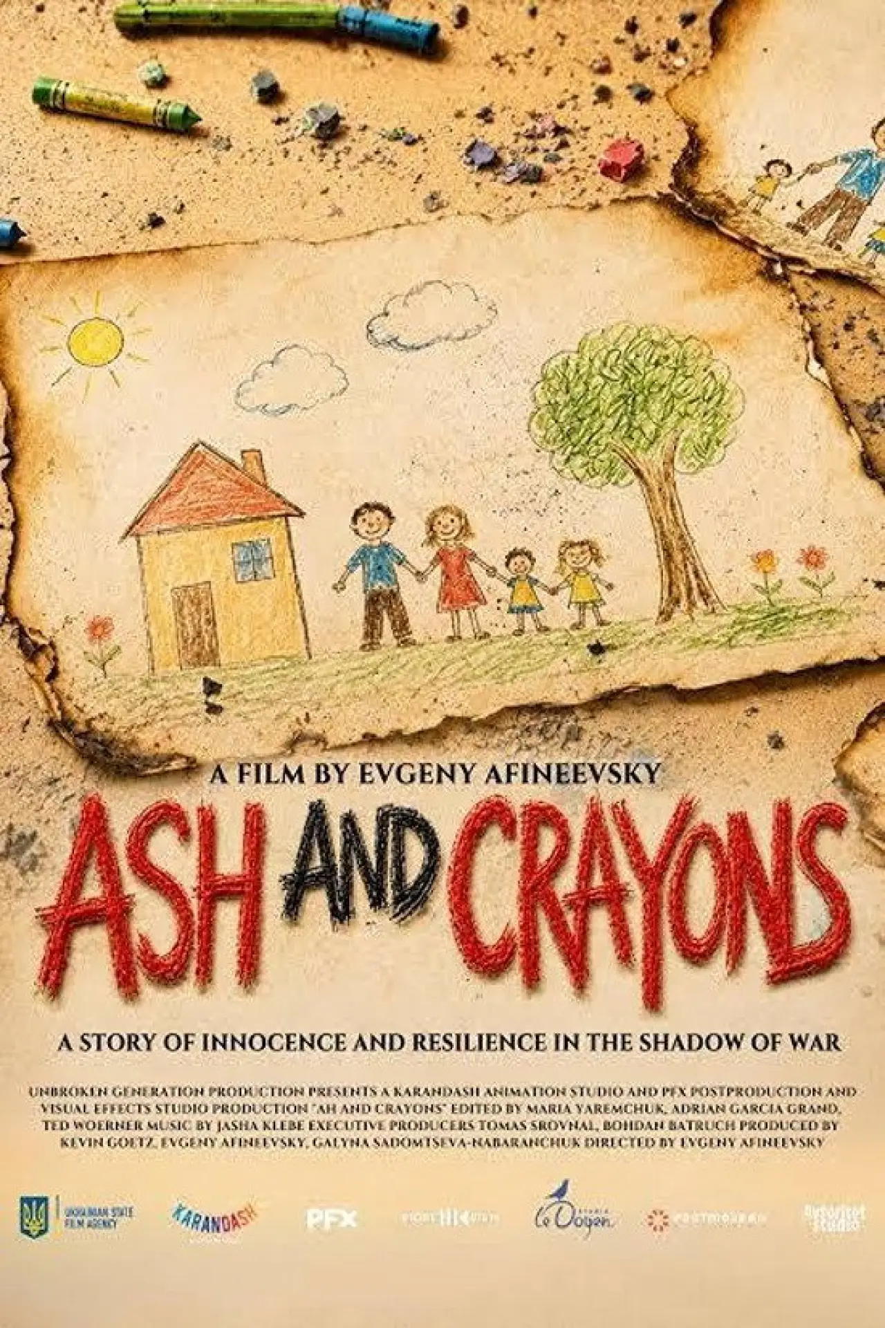 Постер к фильму "Ash and Crayons"