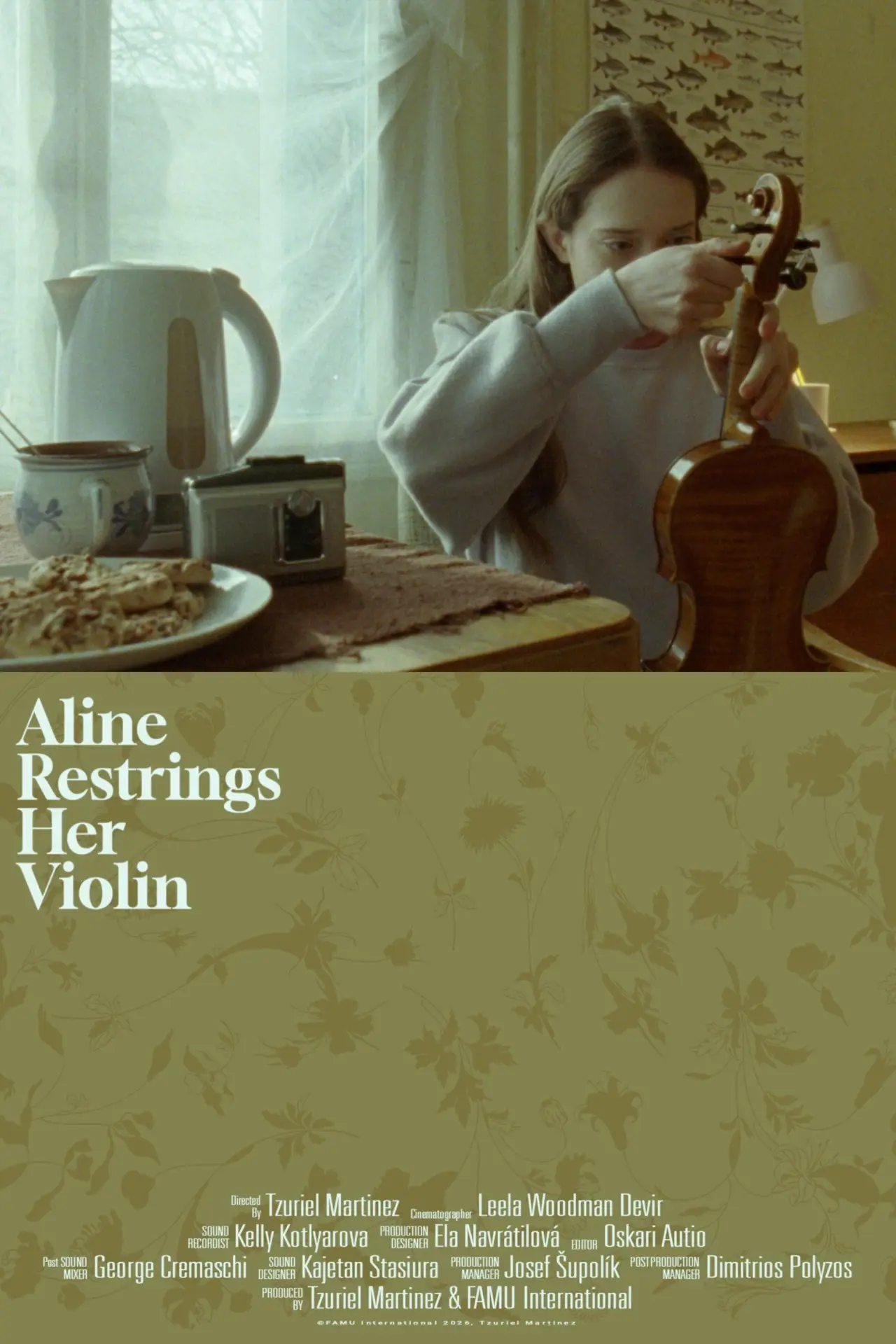 Постер к фильму "Aline Restrings Her Violin"
