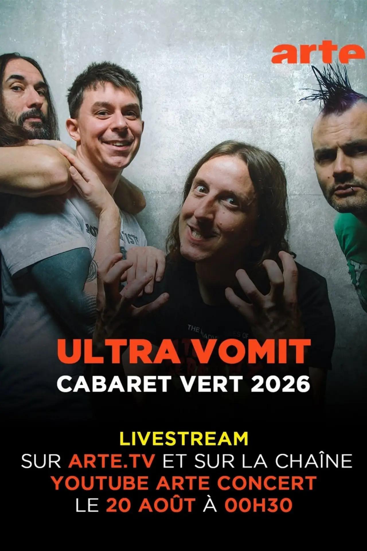 Постер к фильму "Ultra Vomit - Cabaret Vert 2026"