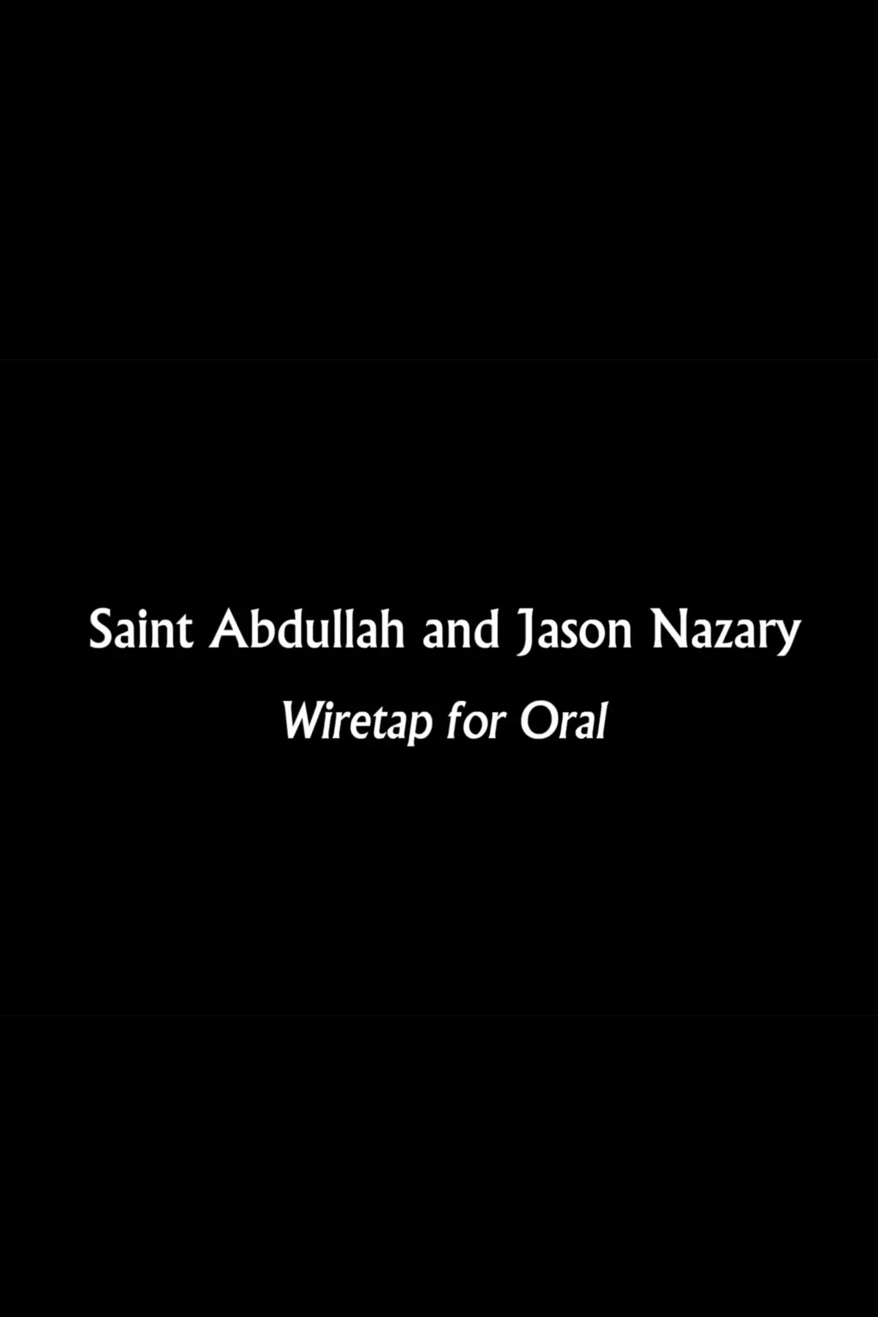Постер к фильму "Wiretap for Oral"