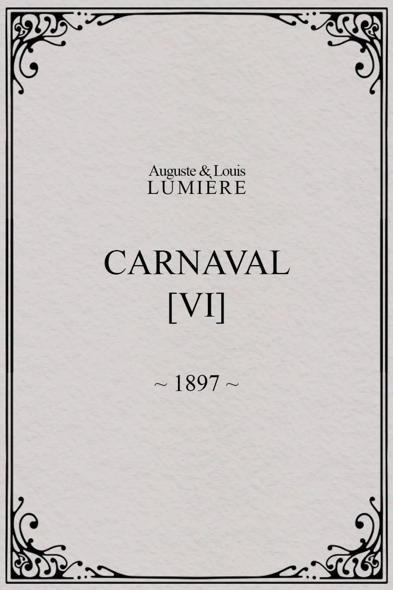 Постер к фильму "Carnaval, [VI]"